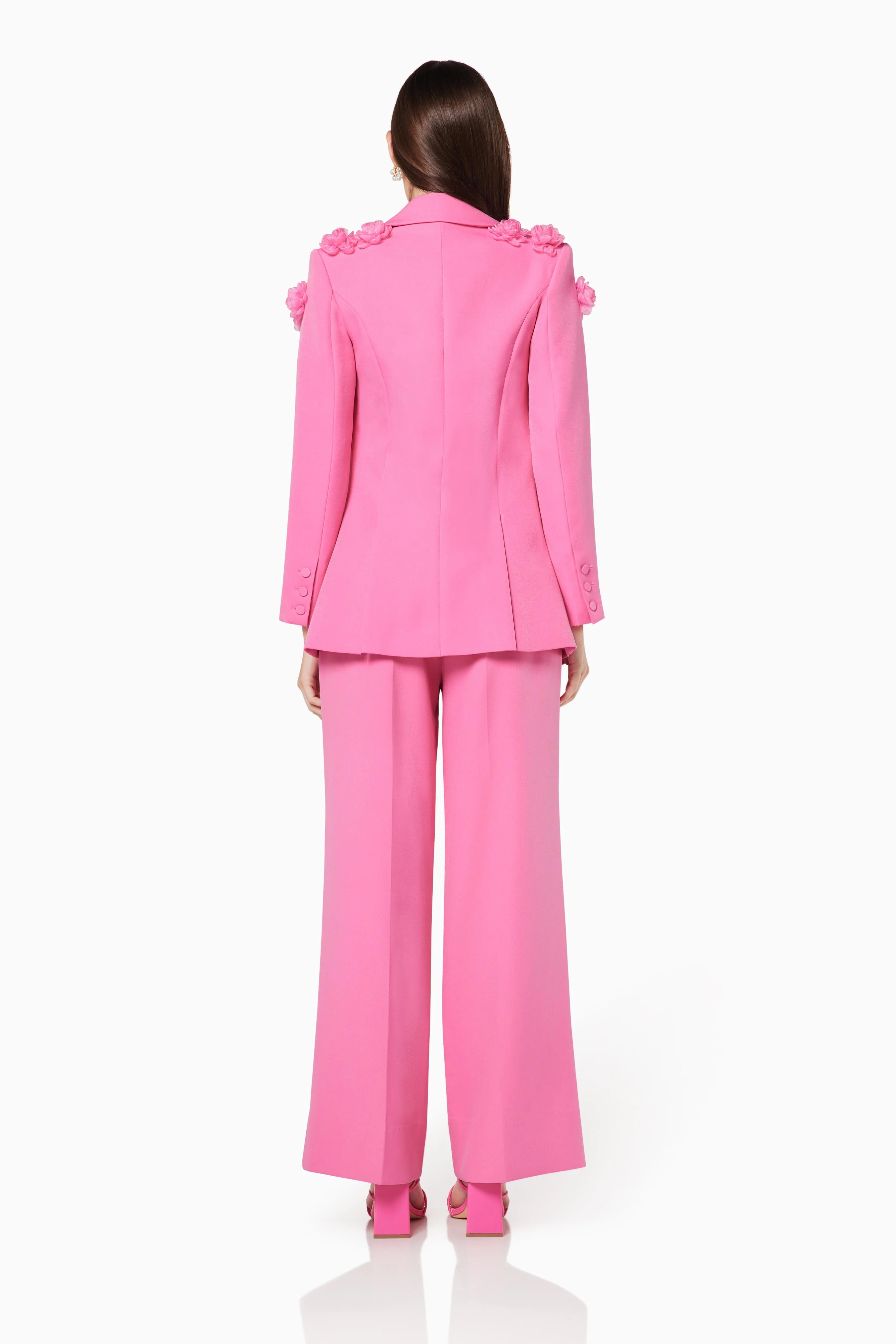 3D roses Timeless Blazer Pink Blazer Suit