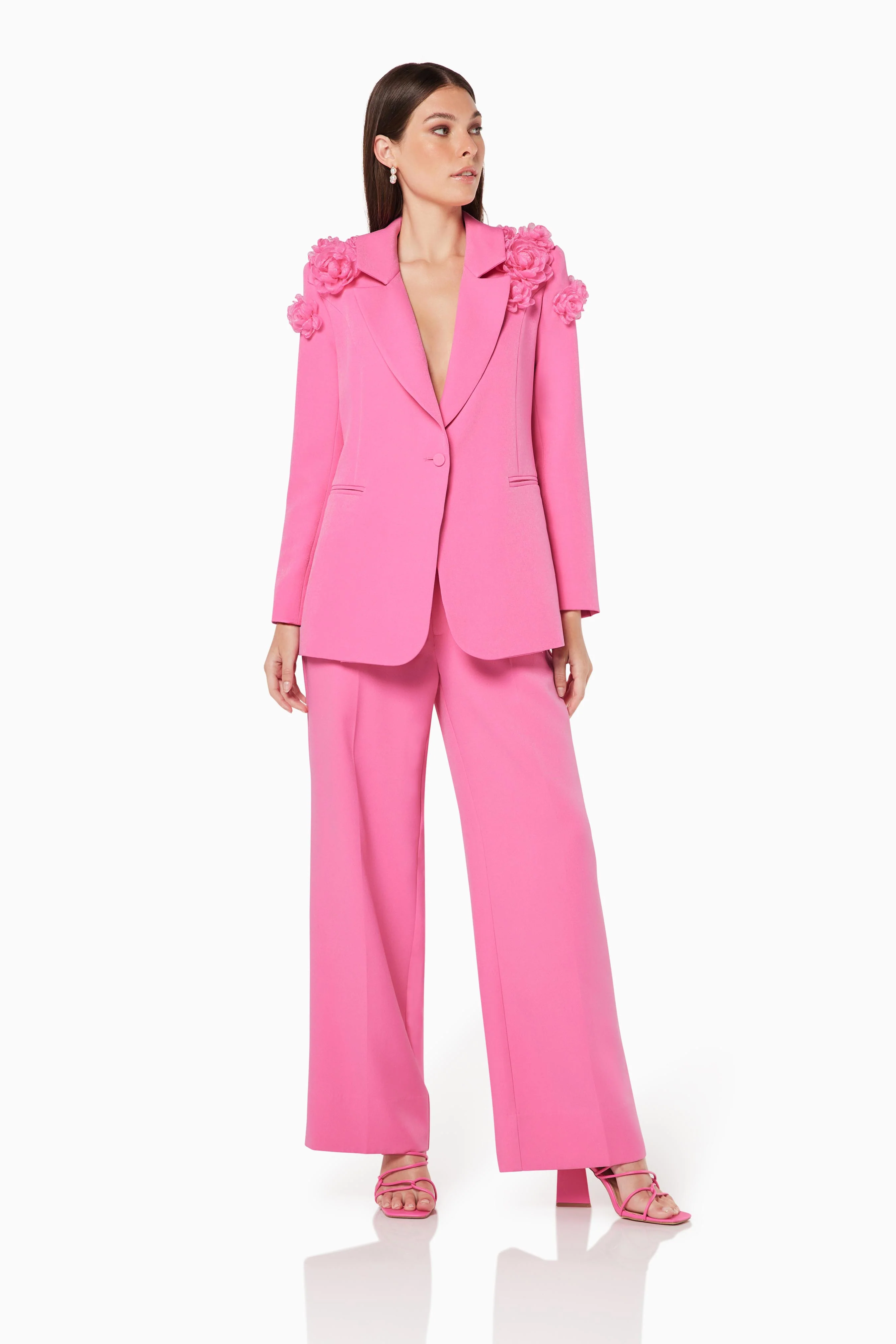 3D roses Timeless Blazer Pink Blazer Suit
