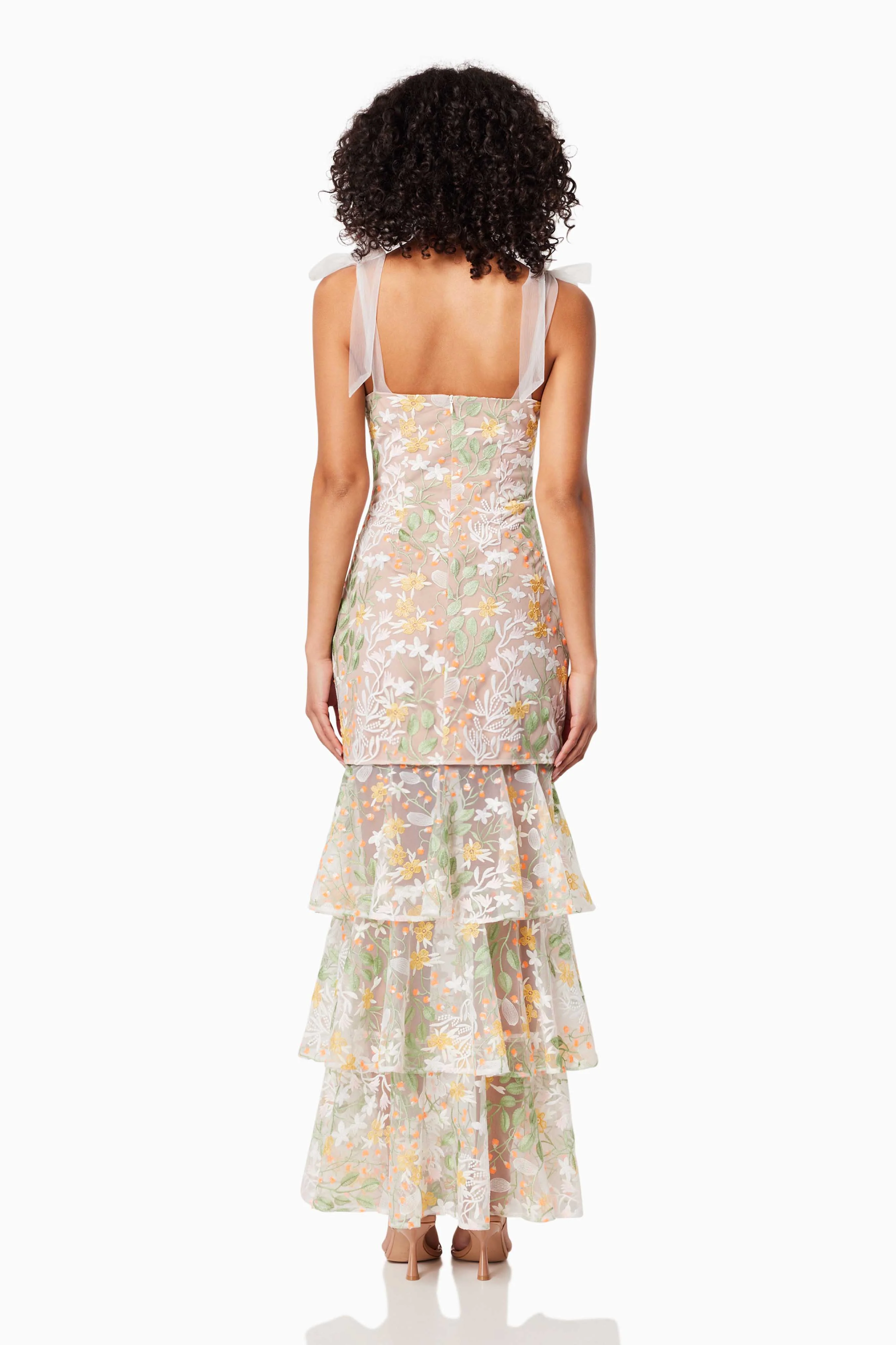 Experience Tiered Maxi Dress In Yellow