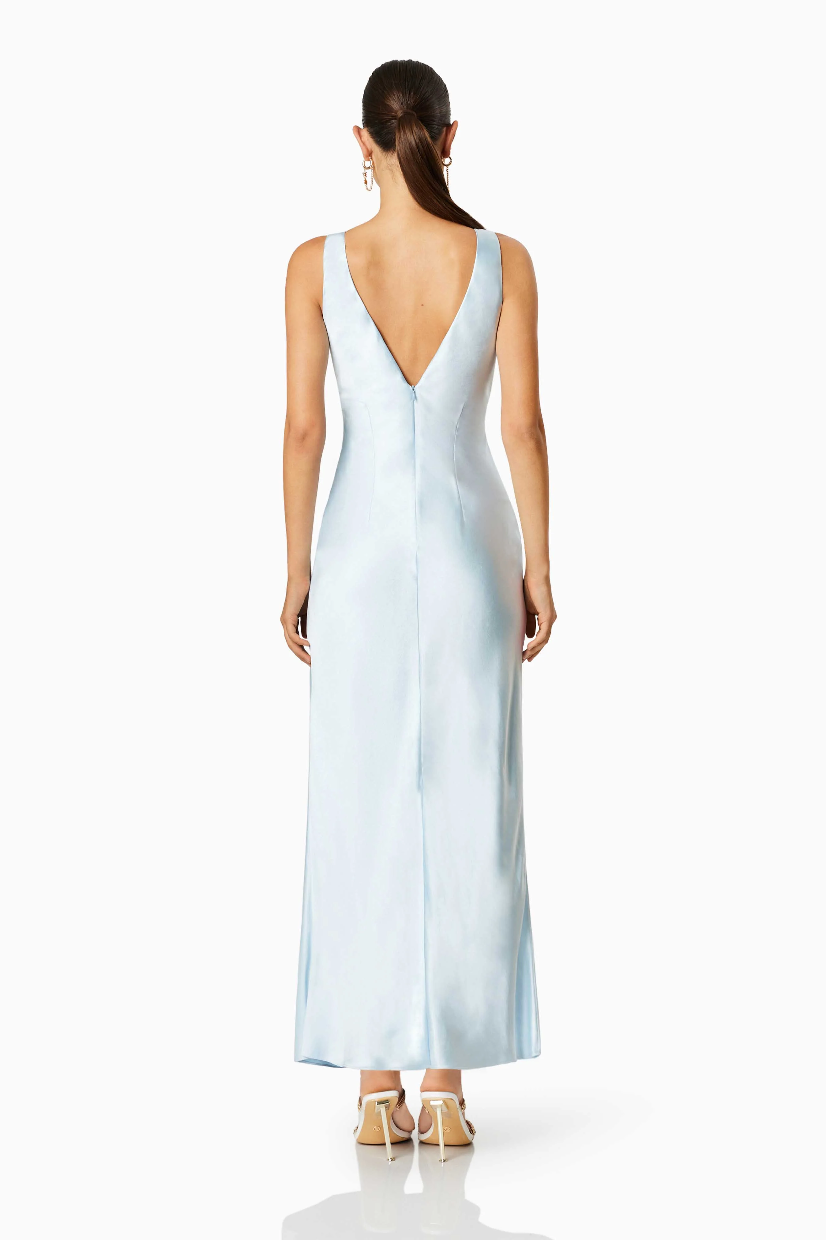 Rendezvous Midi Dress In Blue