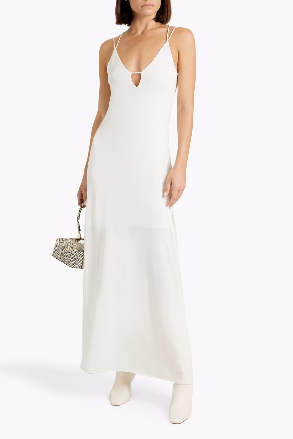 Christy cutout modal-blend jersey maxi slip dress