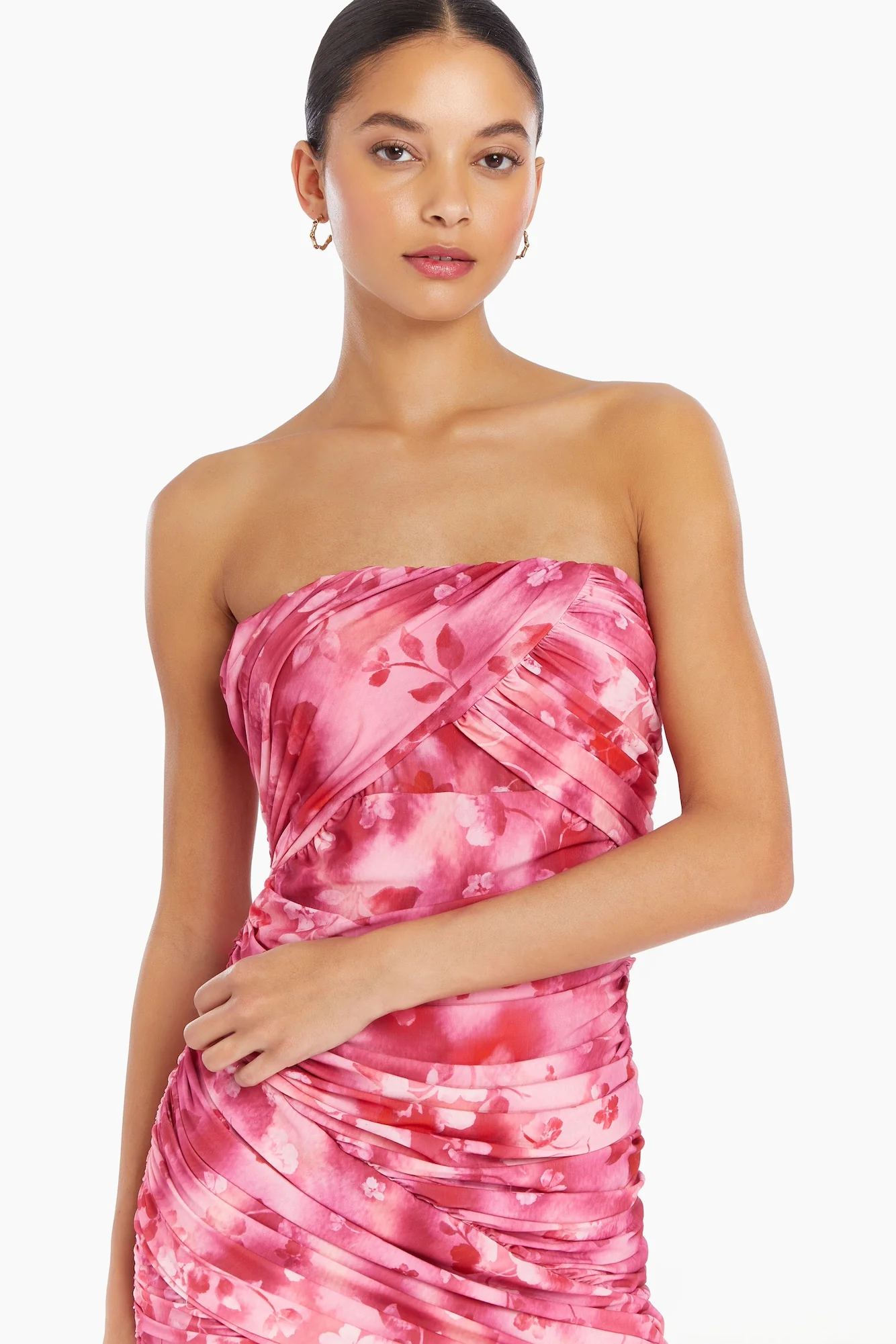 Attention Snatch Mini Dress Pink