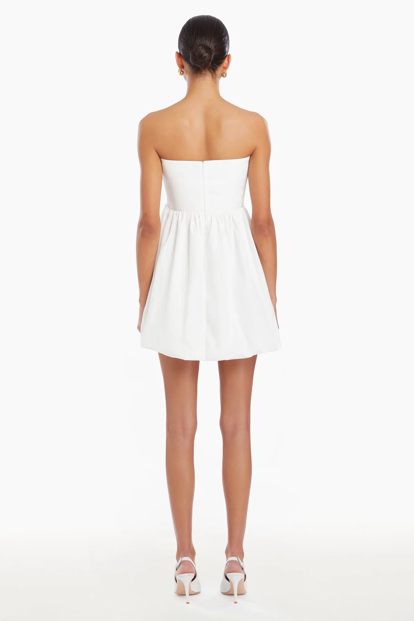 Oscar Attention Snatch Mini Dress White