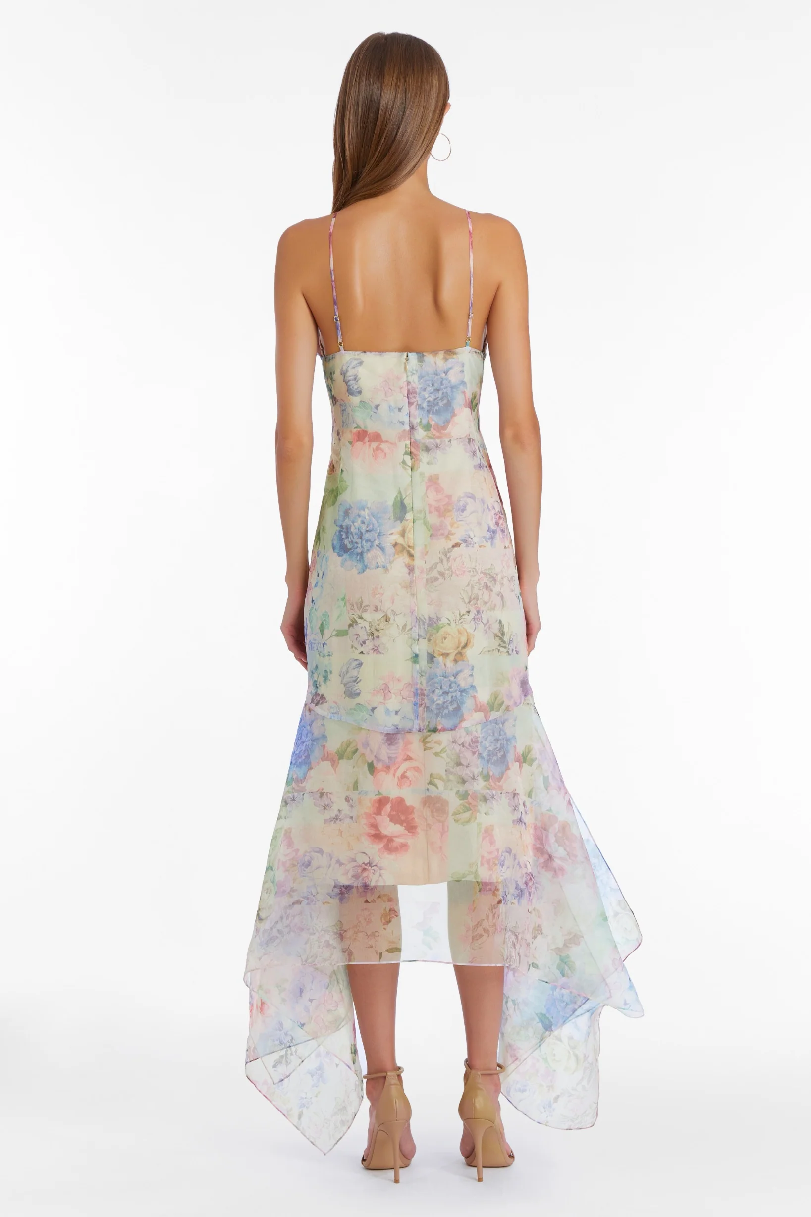 Natalie Spaghetti Straps Midi Dress