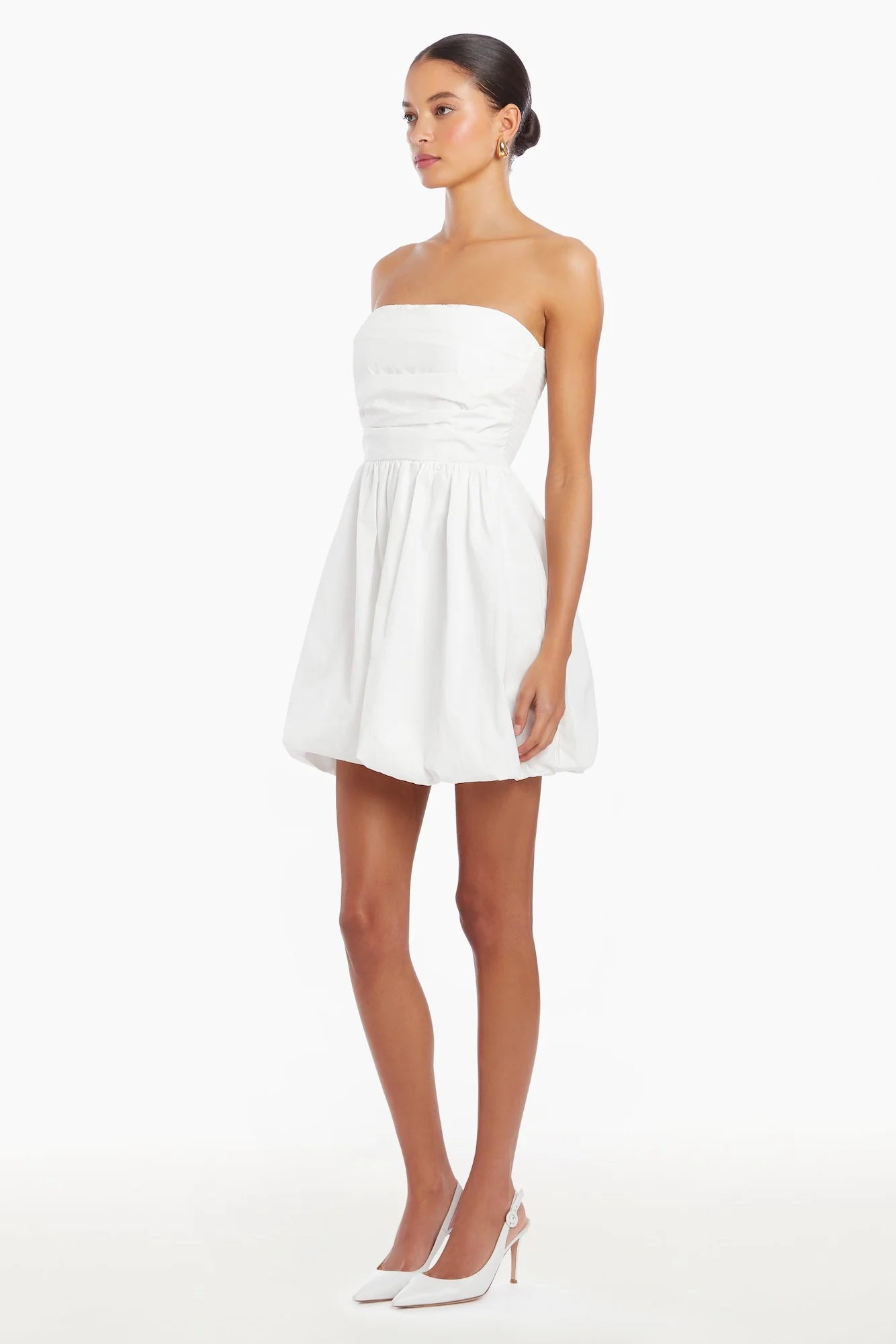 Oscar Attention Snatch Mini Dress White