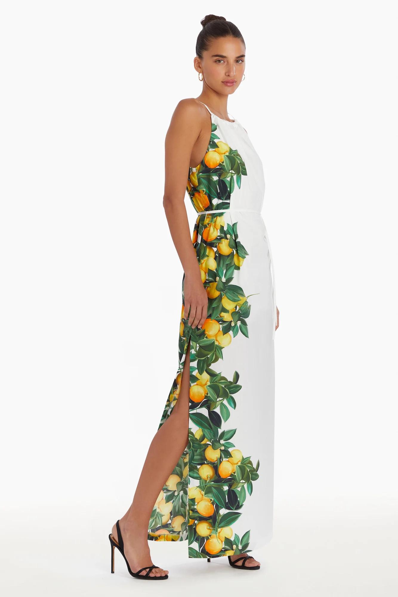 Train Into Town Midi Dress White
