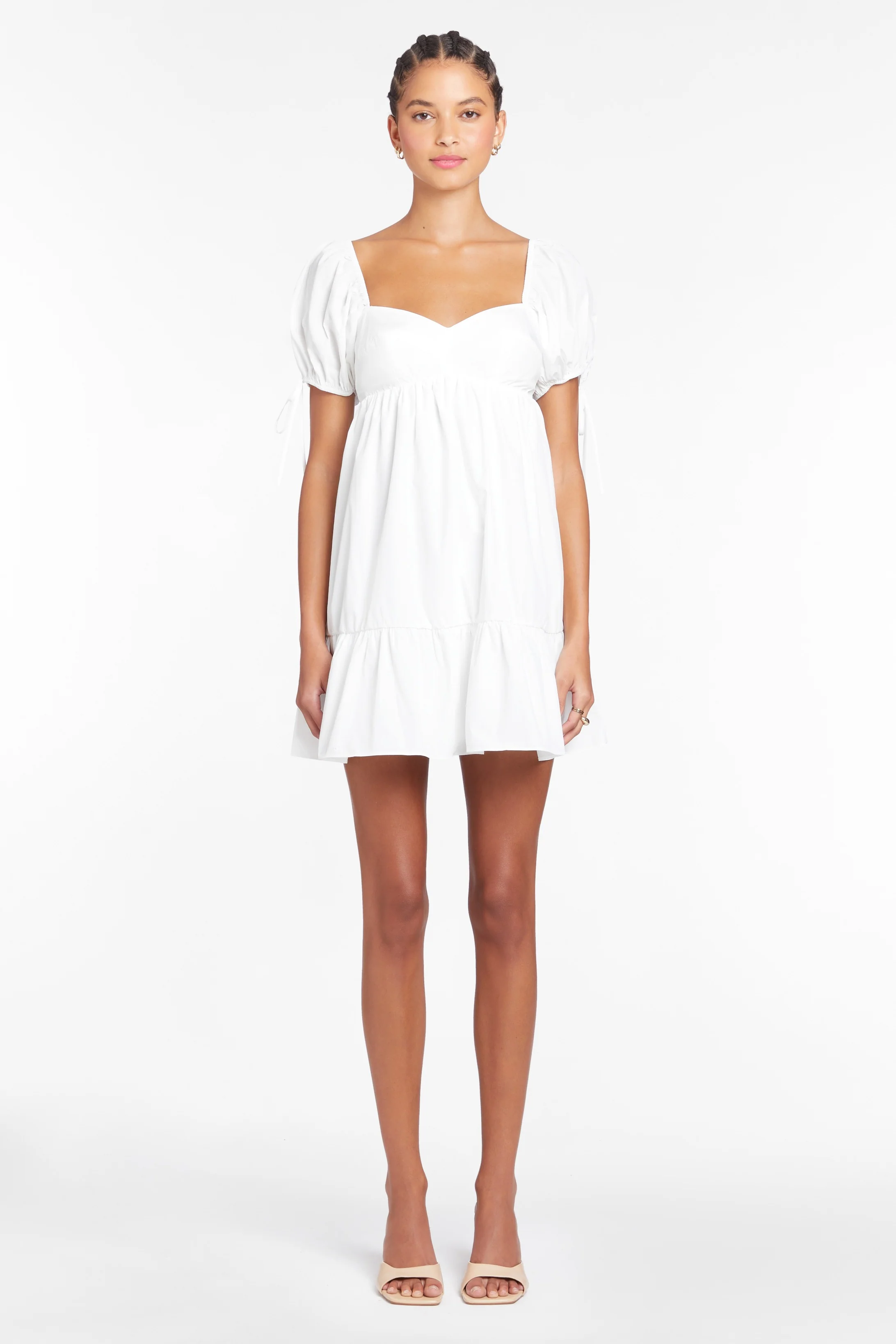 More Than Enough Mini Dress White