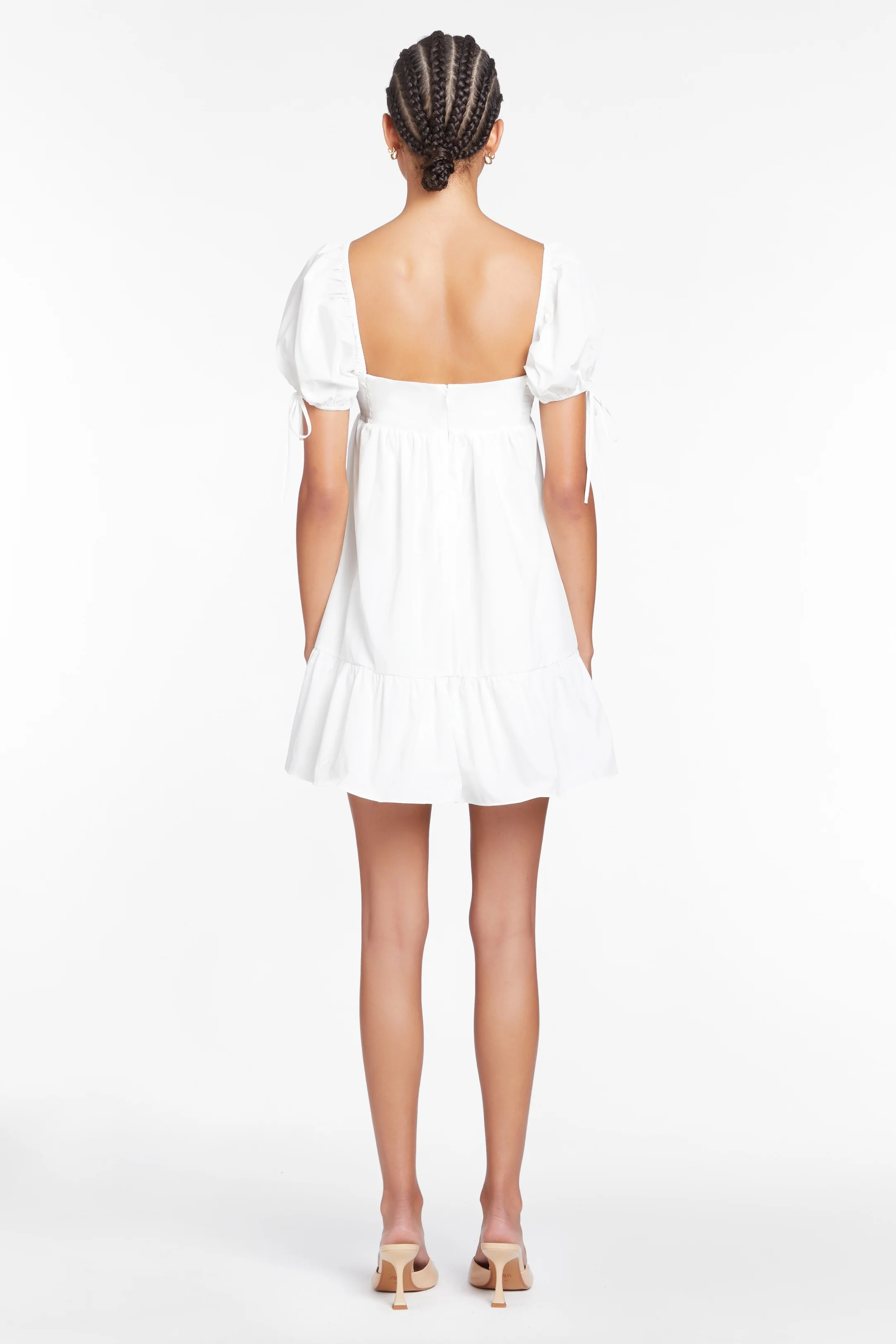 More Than Enough Mini Dress White
