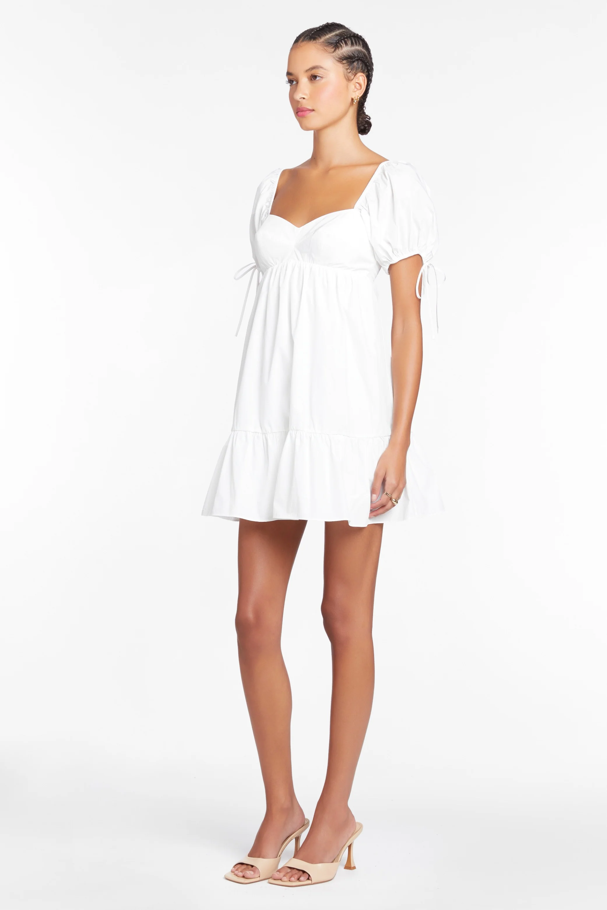 More Than Enough Mini Dress White