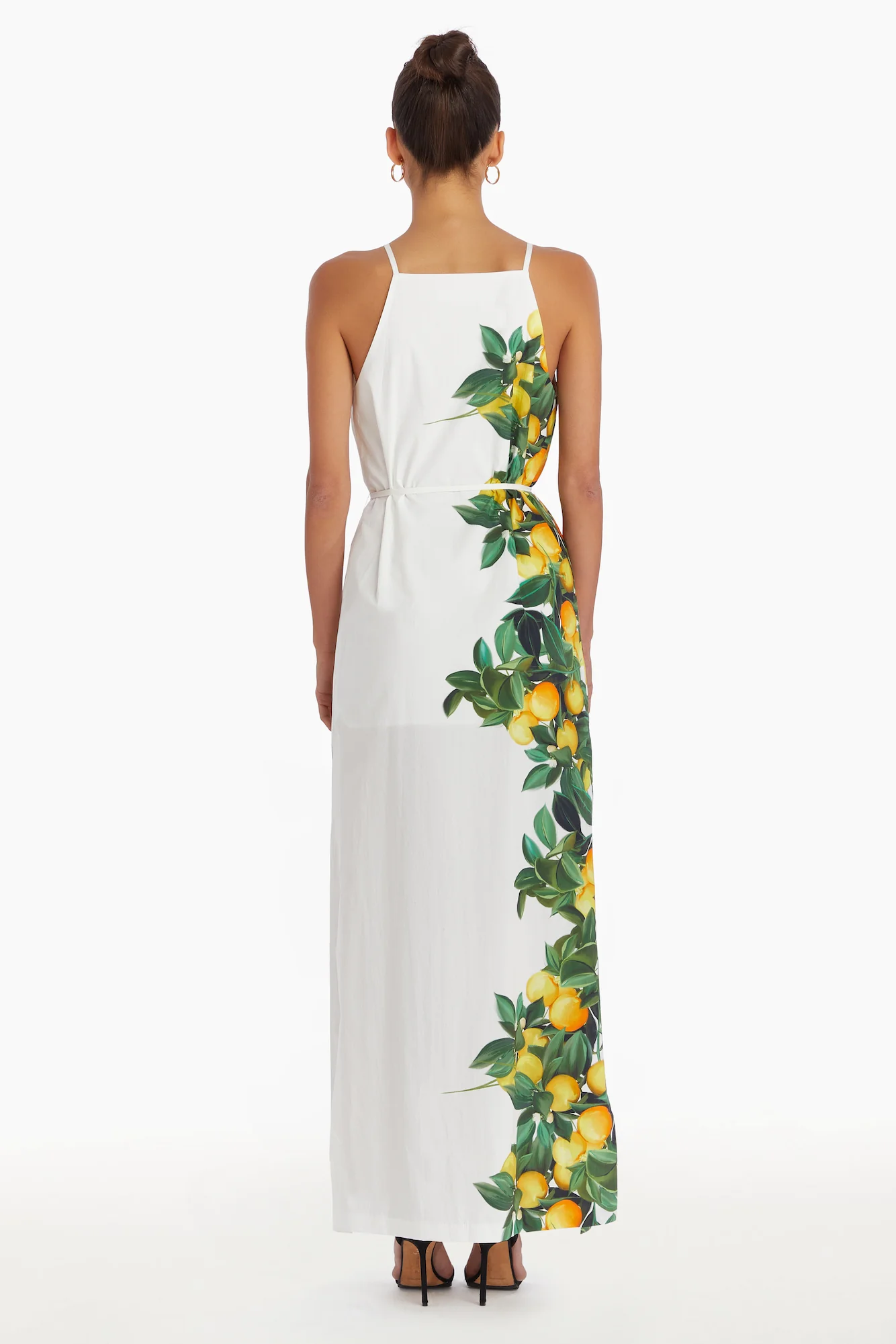 Train Into Town Midi Dress White
