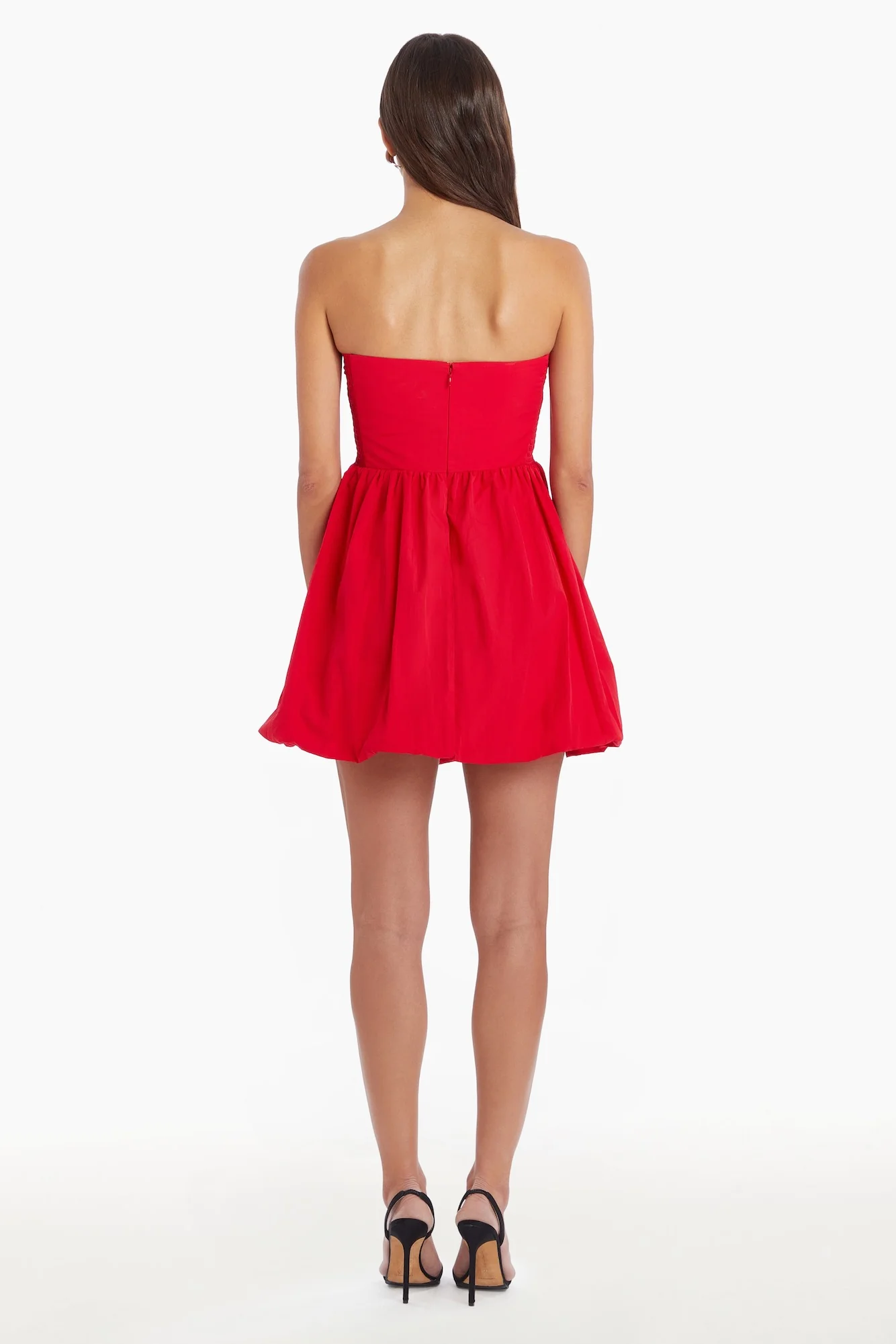 Oscar Attention Snatch Mini Dress Red