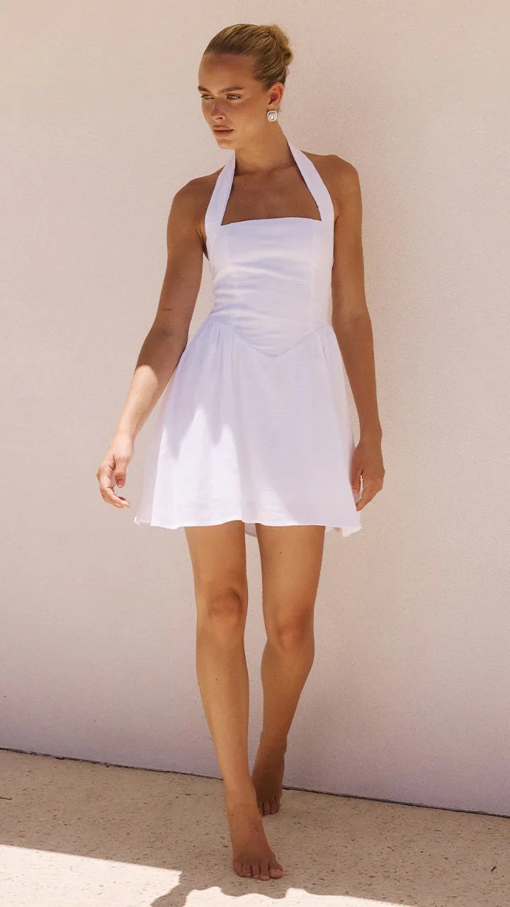 Solara Mini Dress - White