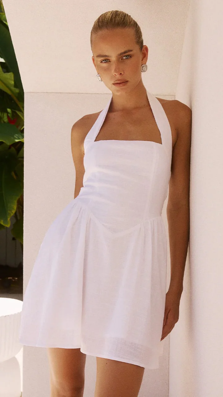 Solara Mini Dress - White