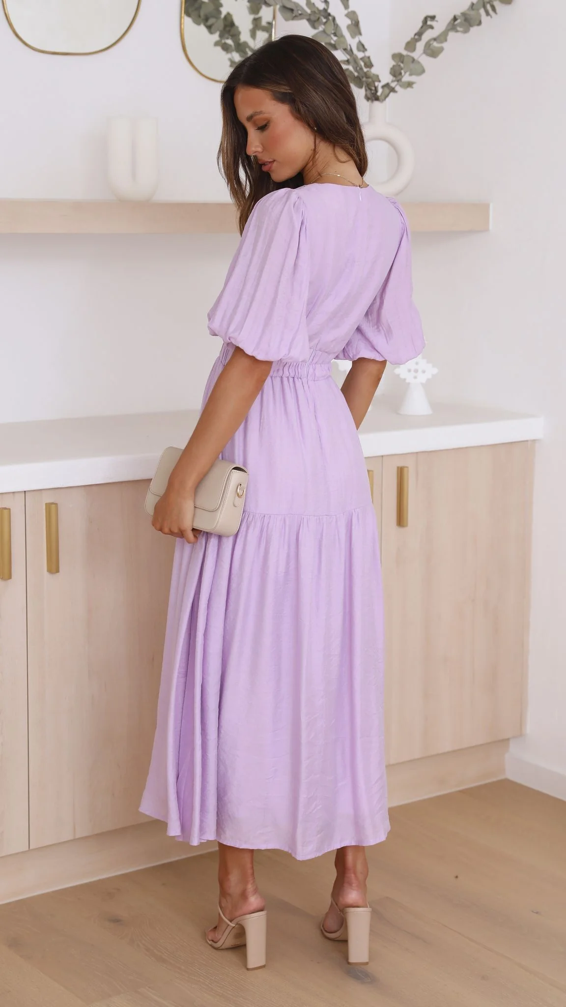 Erin Midi Dress - Lilac