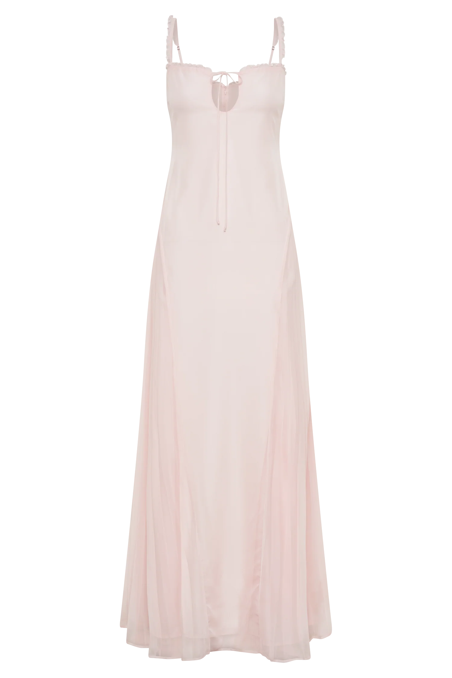 Saira Chiffon Maxi Dress - Powder Pink