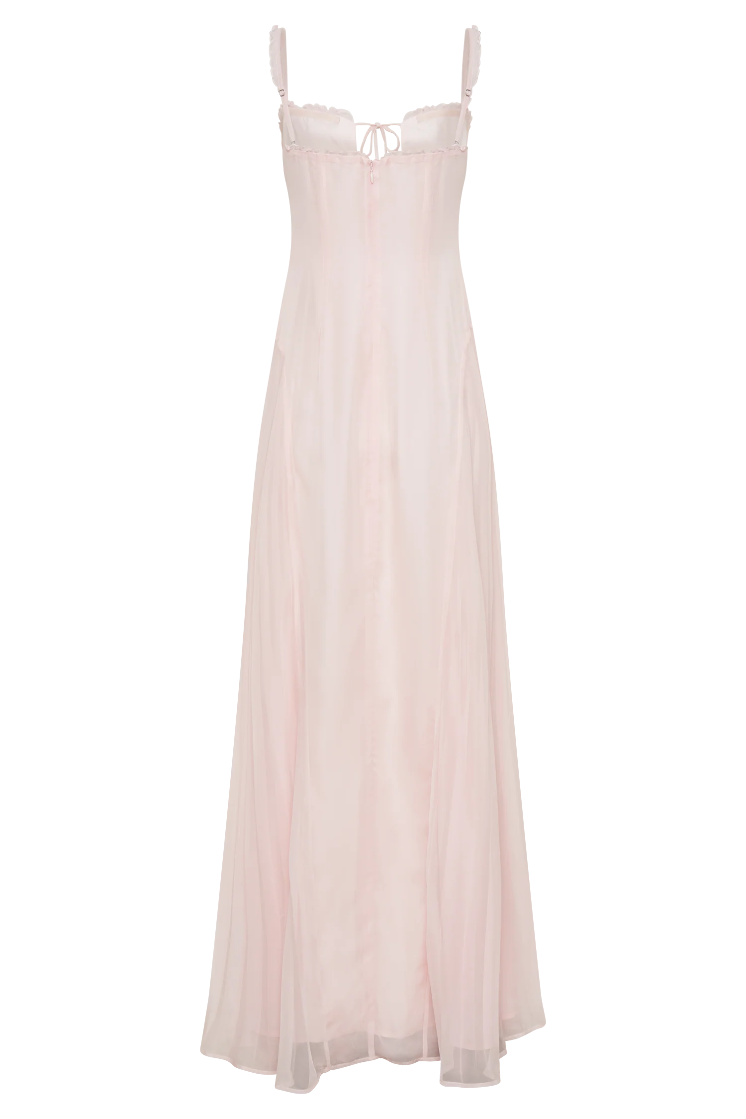 Saira Chiffon Maxi Dress - Powder Pink