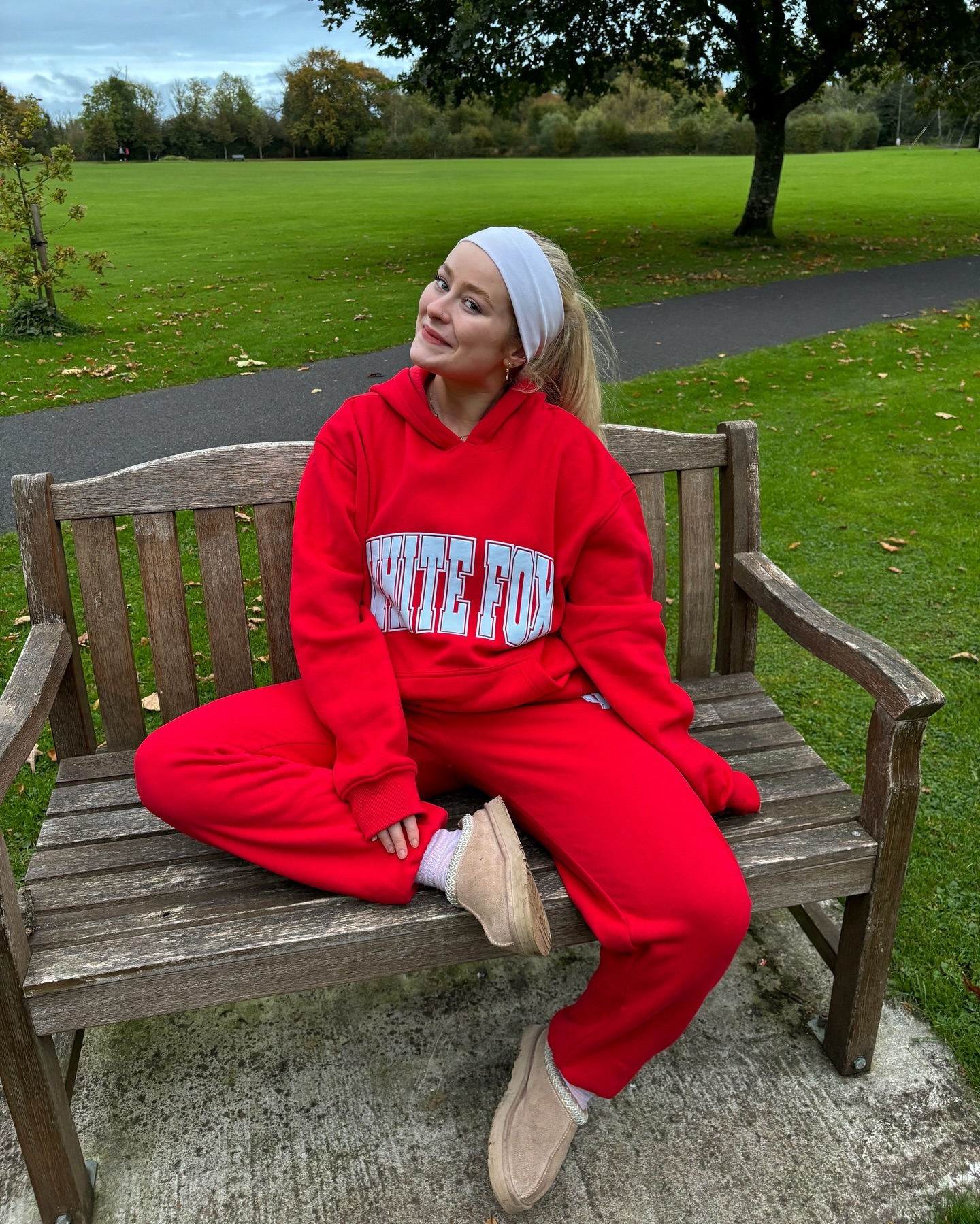 Decade Classics Varsity Oversized Hoodie Red