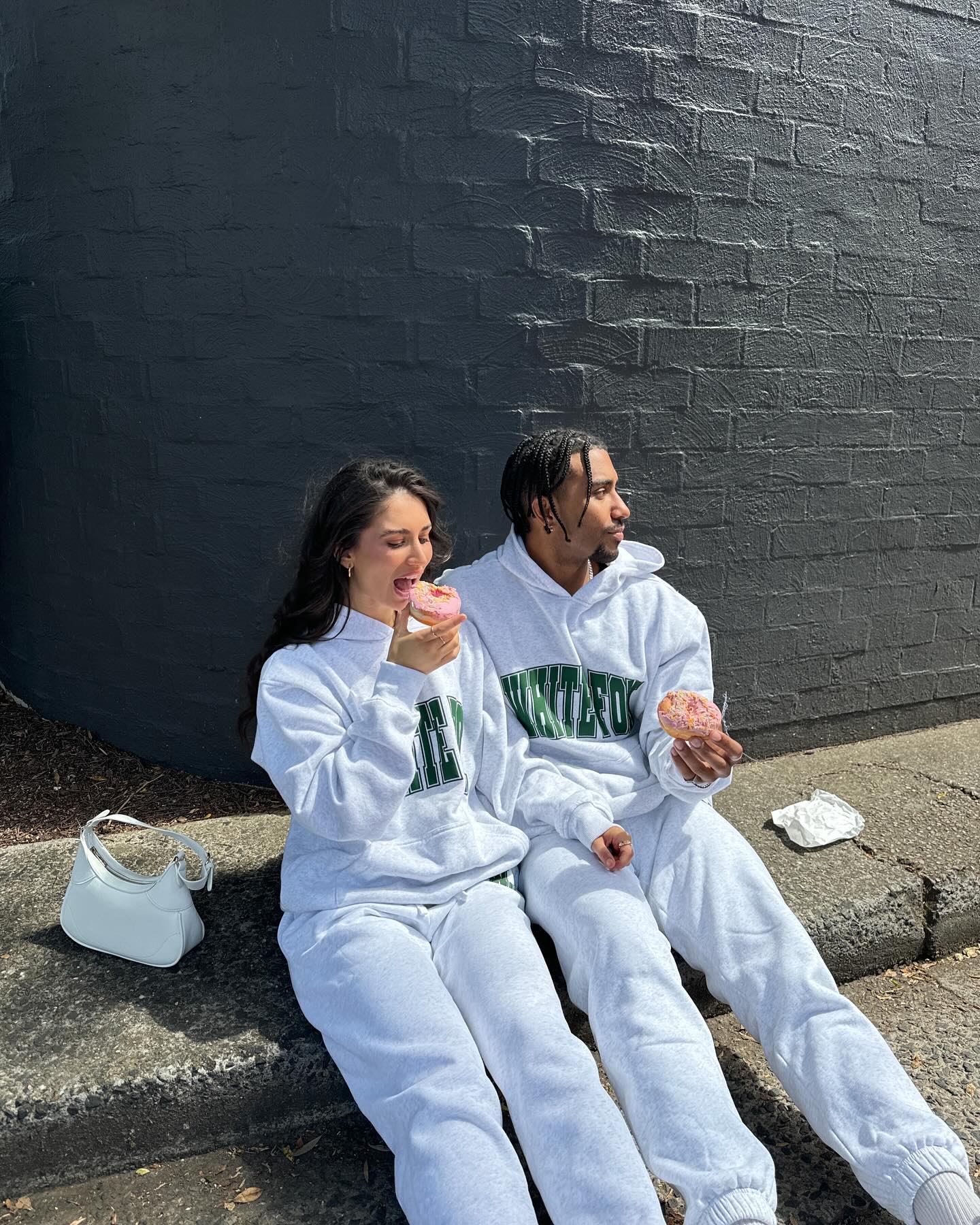 Decade Classics Varsity Oversized Hoodie Grey Marle