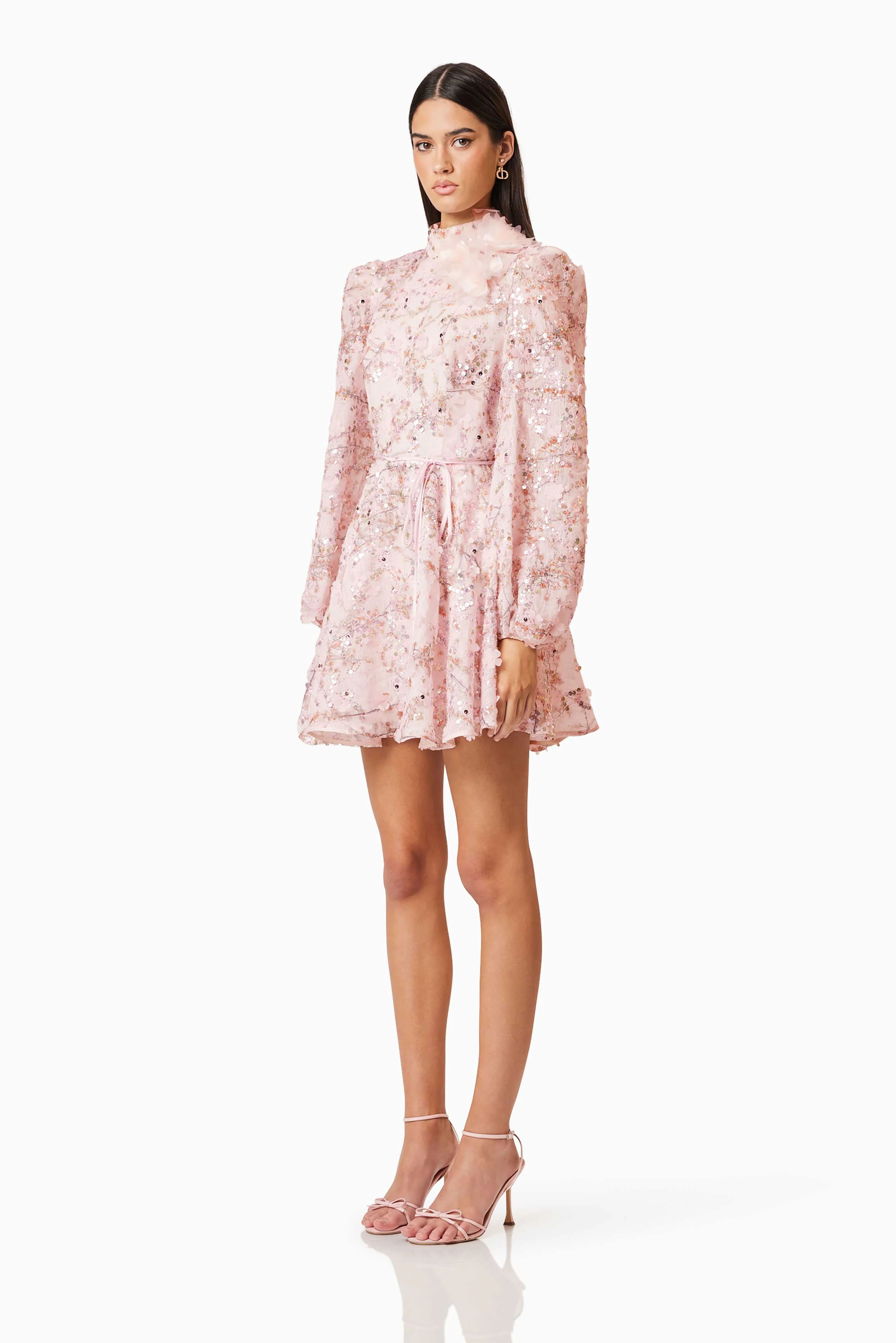 Regina Long Sleeve Dress in Pink