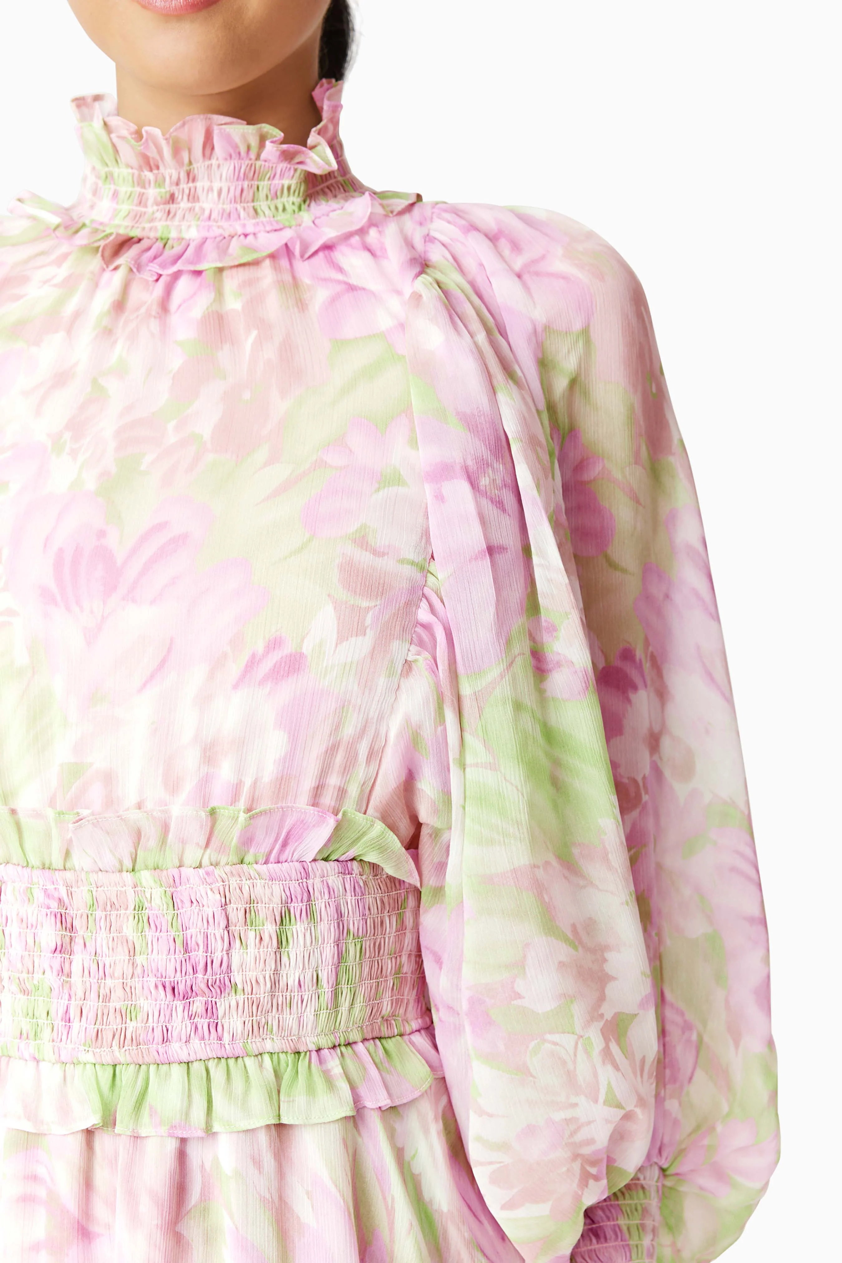 Morgan Floral Maxi Dress in Pink