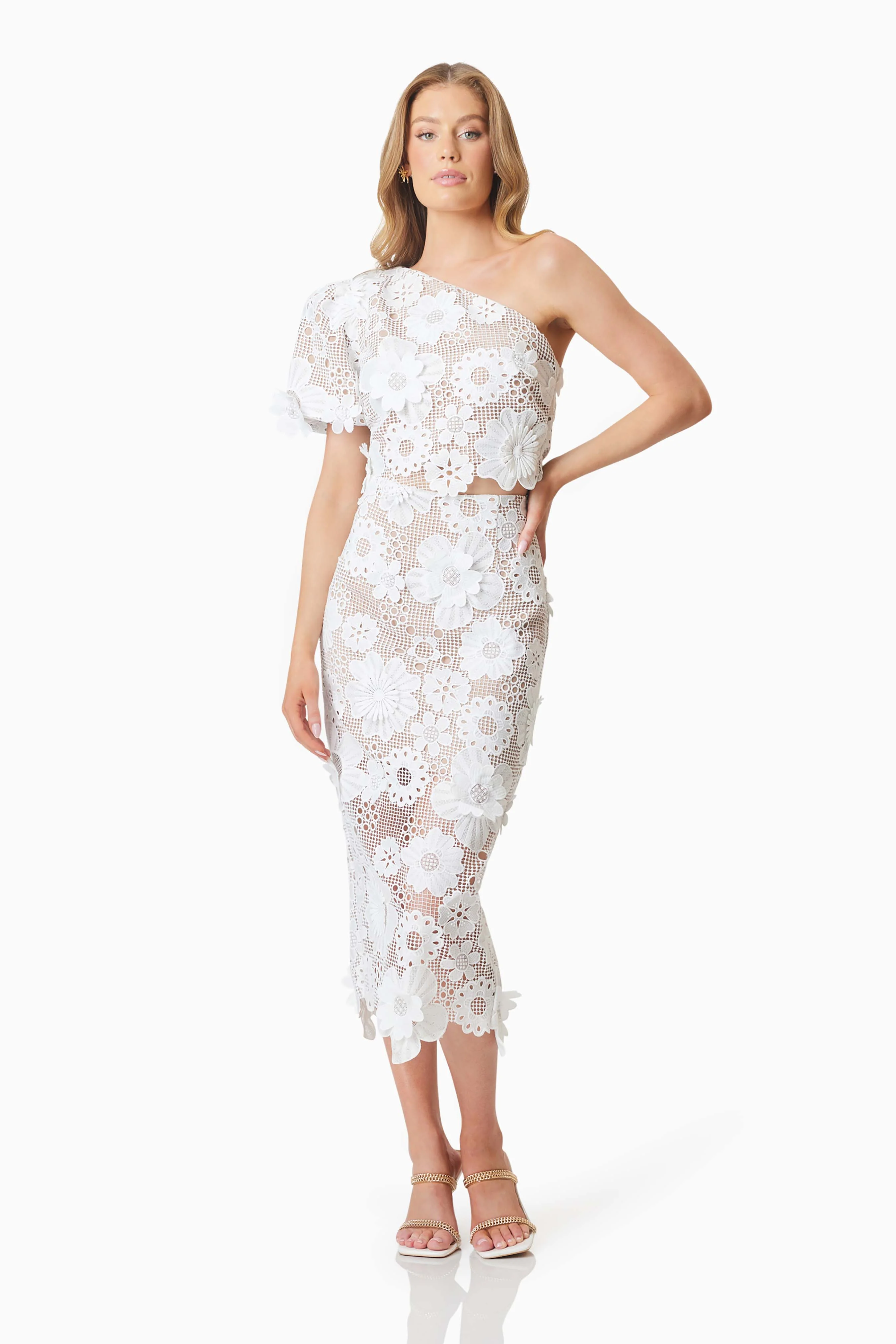 Autumn Two Piece Set In White