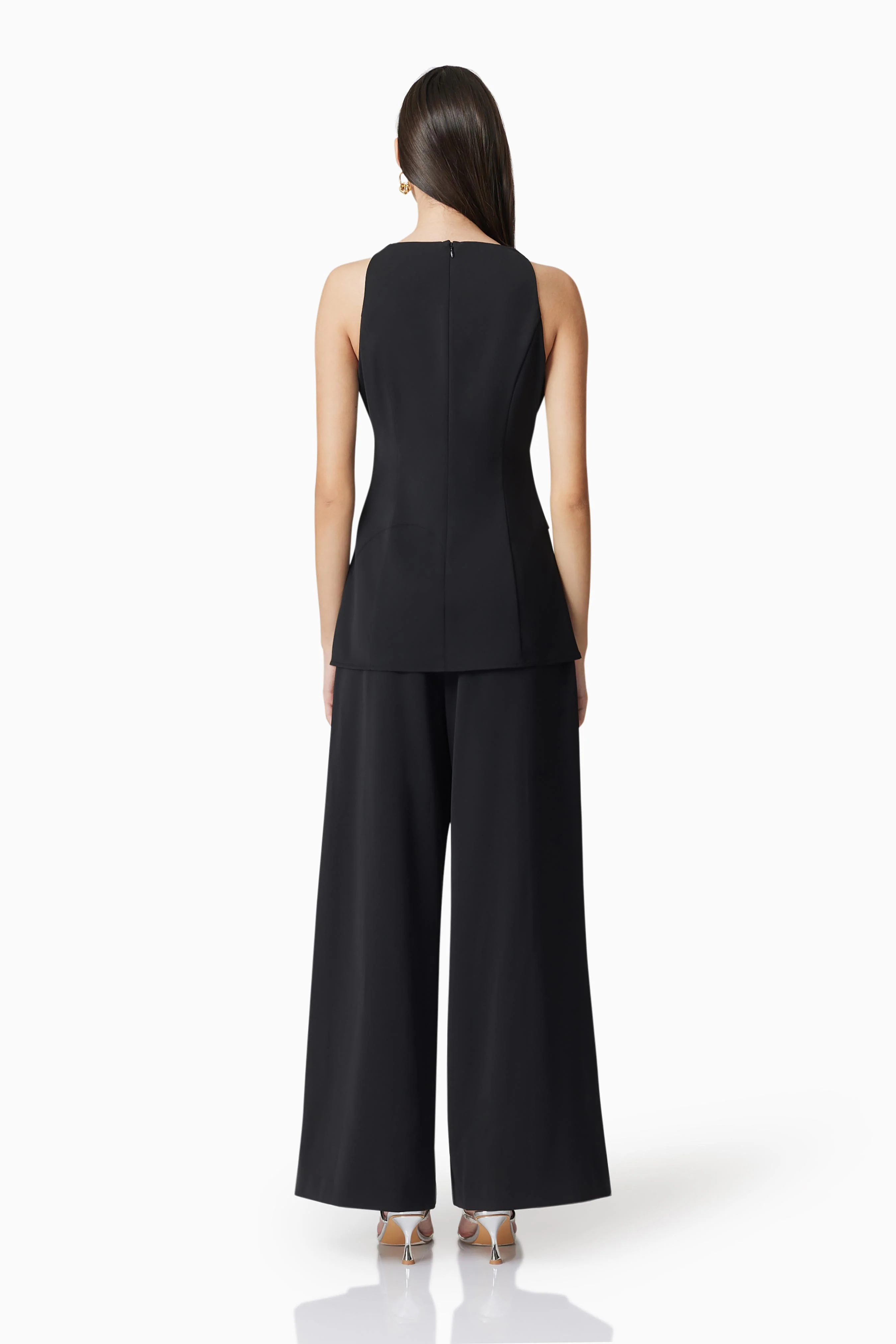 CURAAE Noa Pleated Trousers in Black