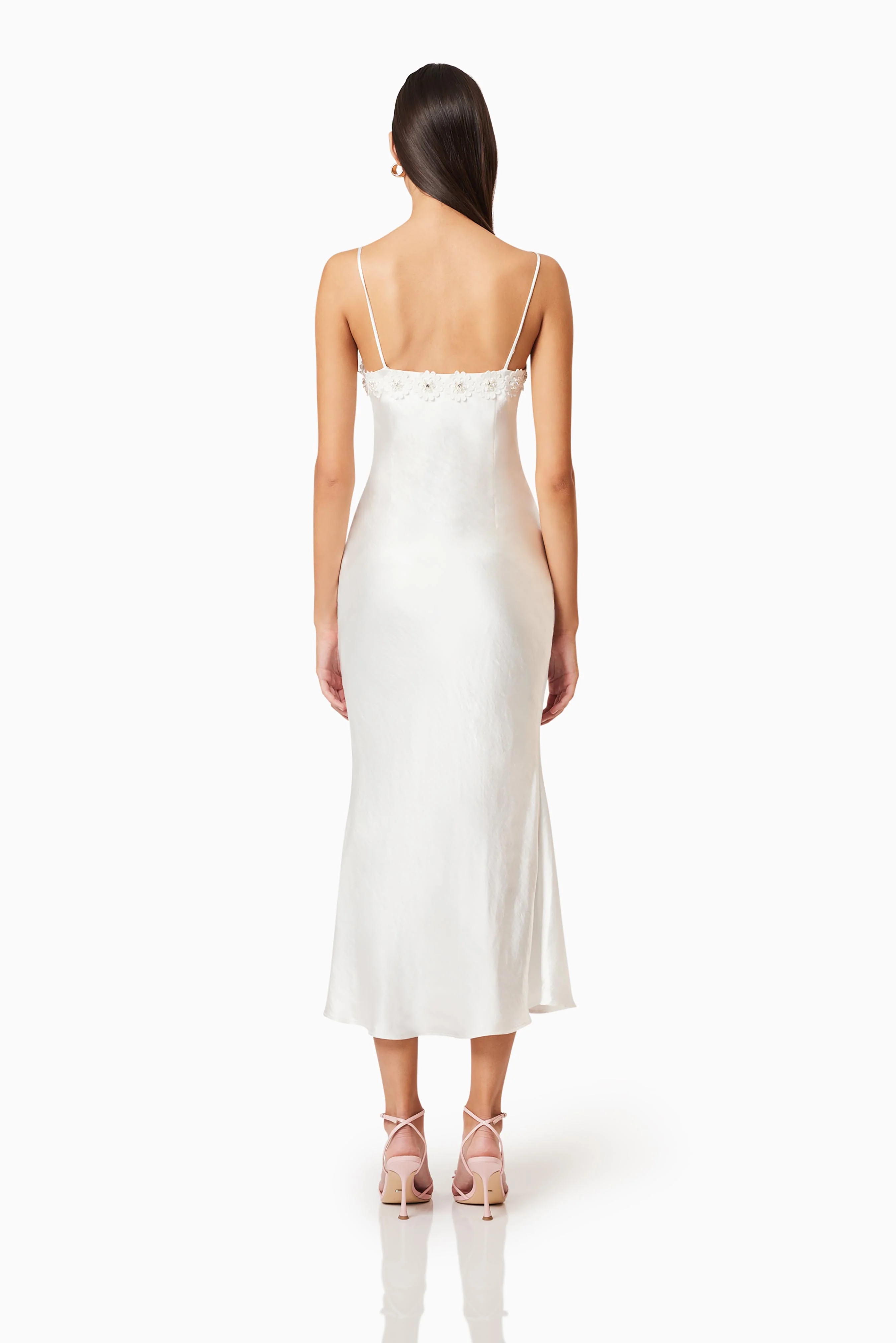 Clarissa Midi Dress In White