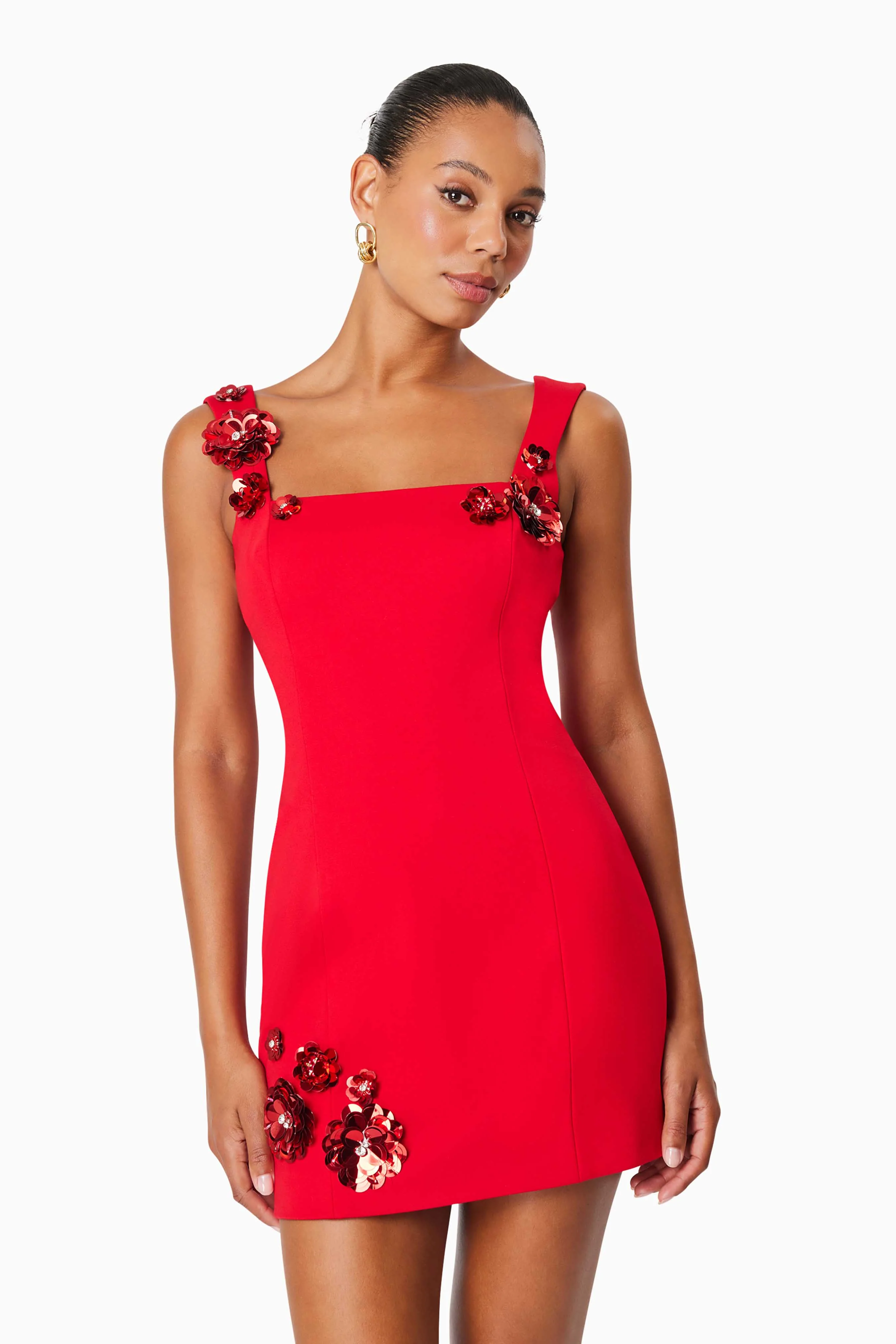 Emma Eventwear Mini Dress In Red