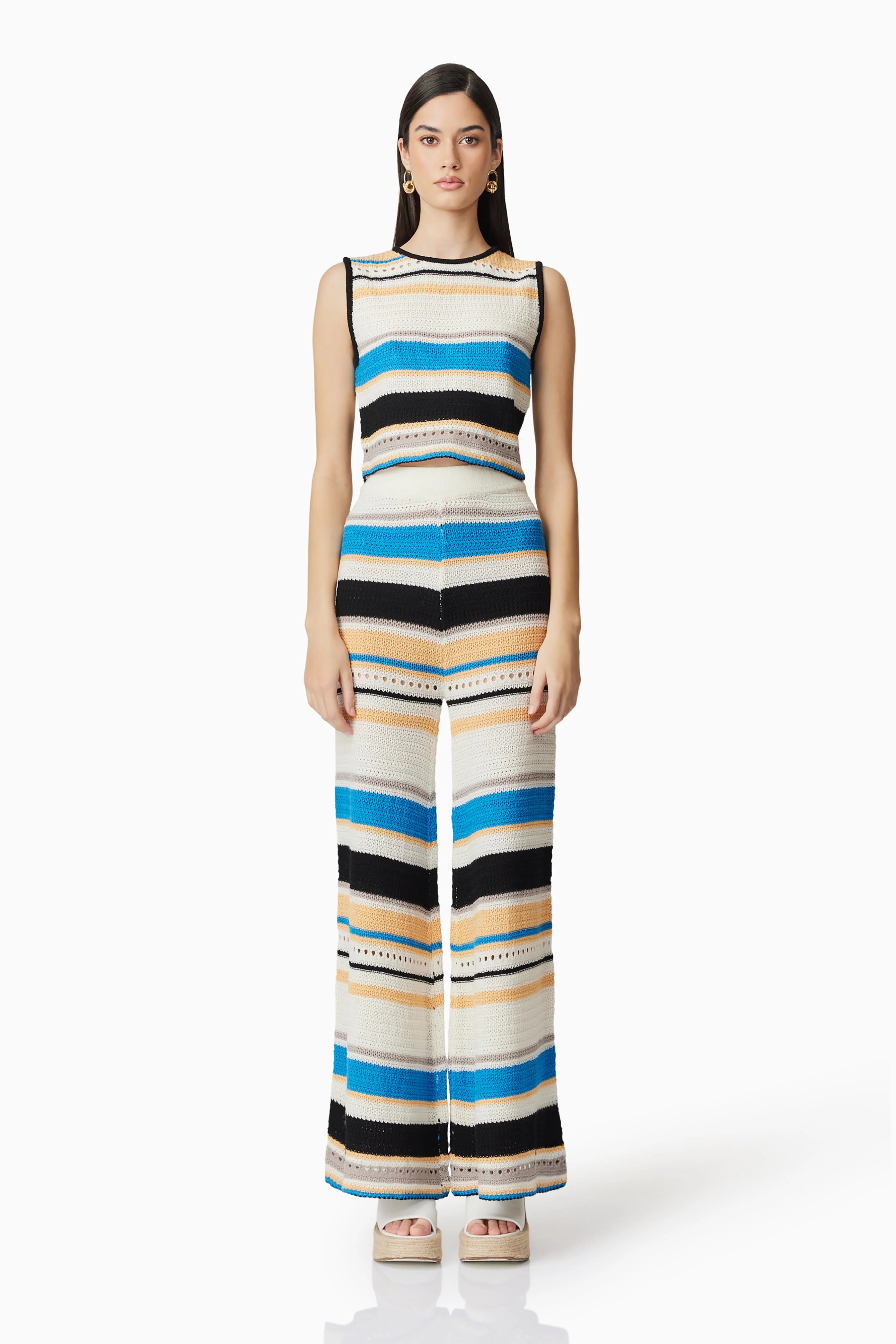 CURAAE Harlow  Knit Striped Trousers