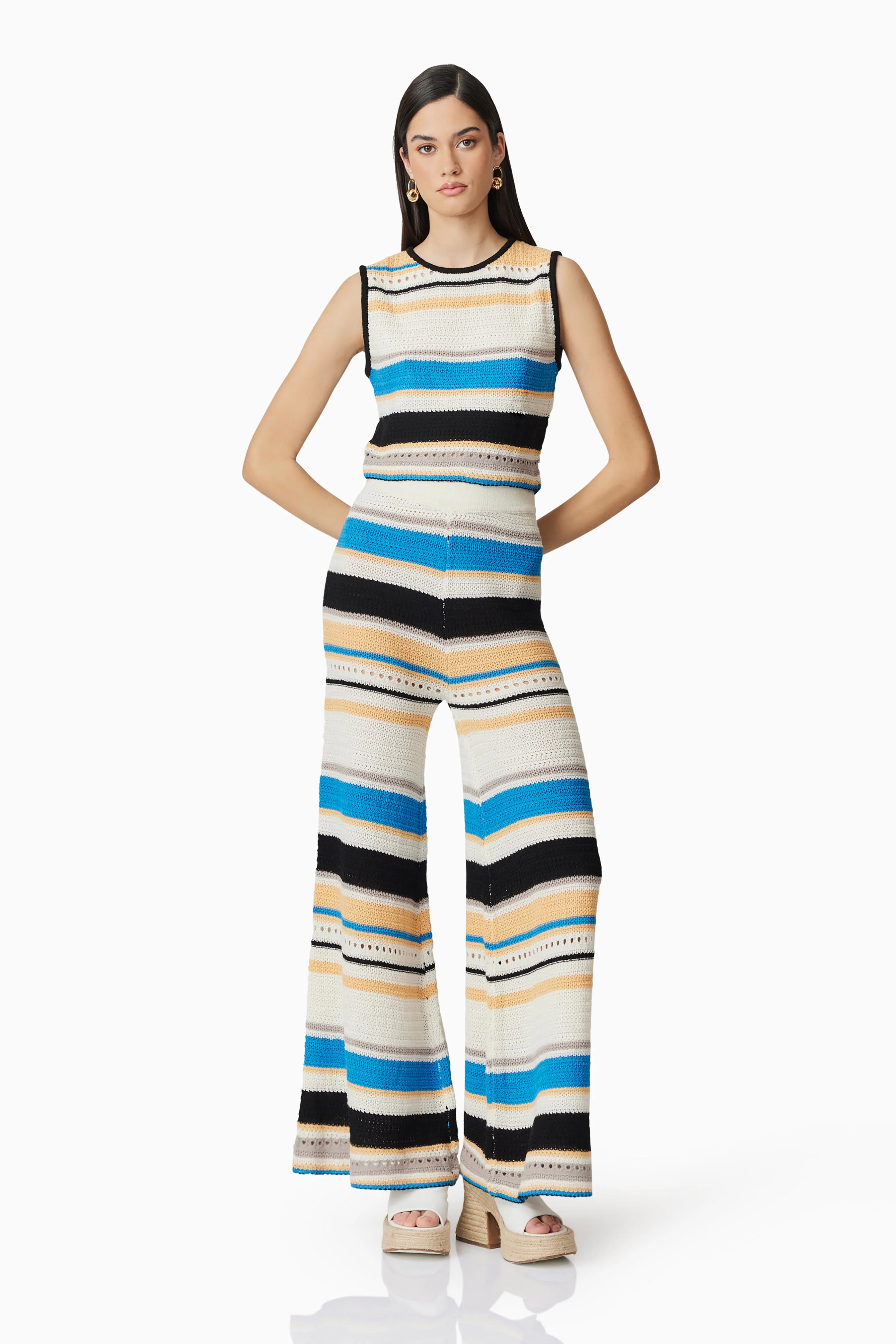 CURAAE Harlow  Knit Striped Trousers