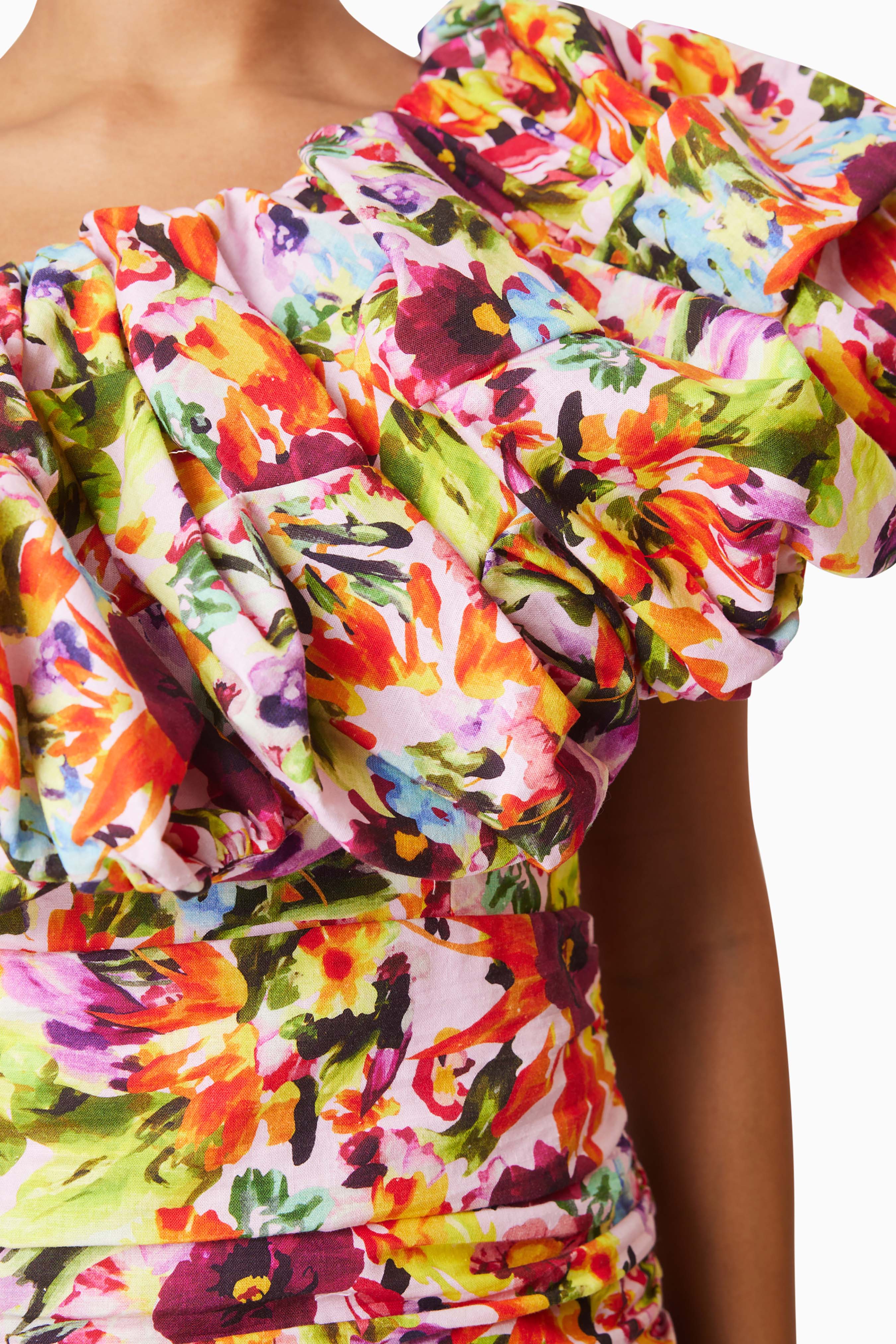 Elira Printed Mini Dress In Florals