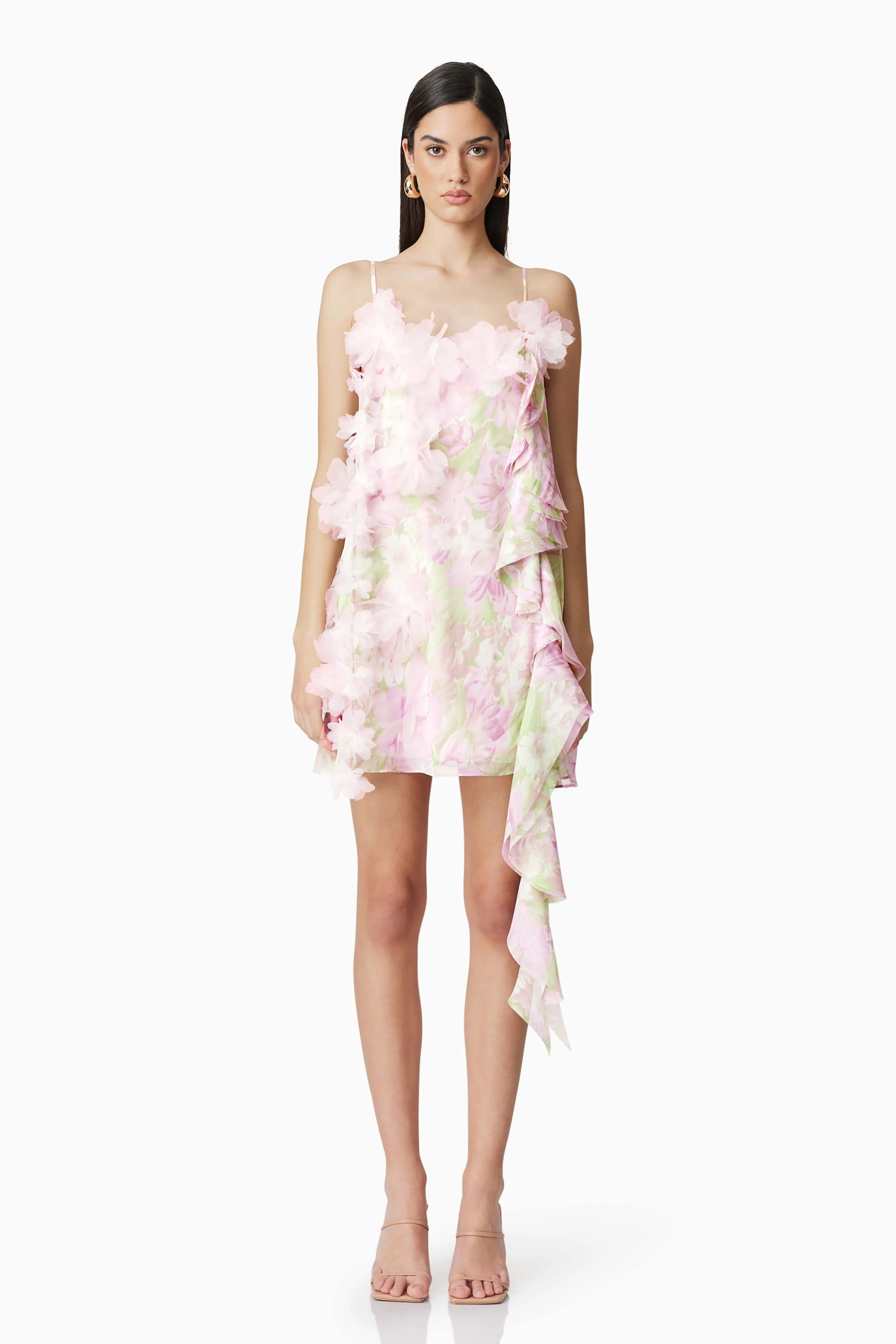 Morgan Floral Mini Dress in Pink
