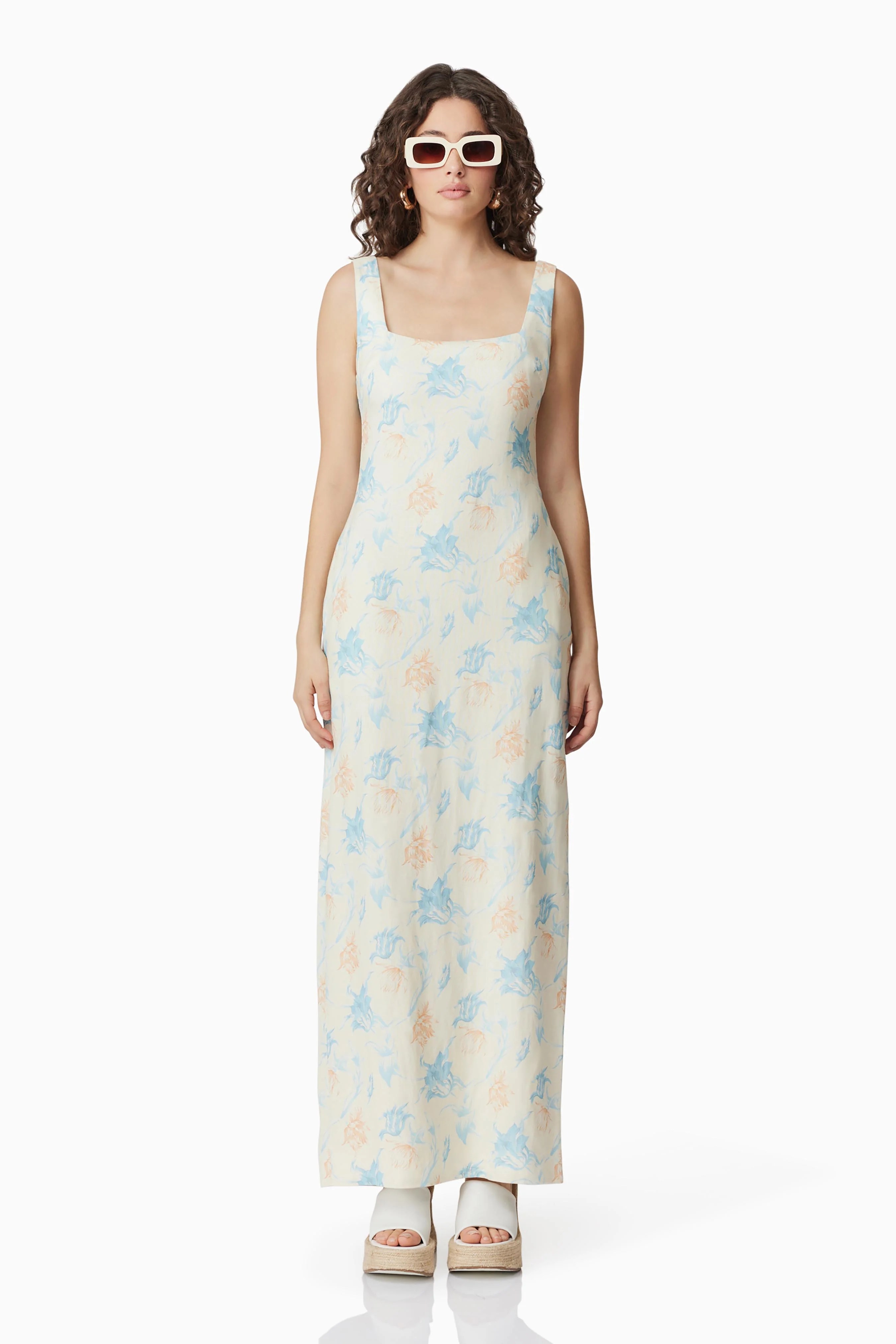 CURAAE Esther Floral Maxi Dress