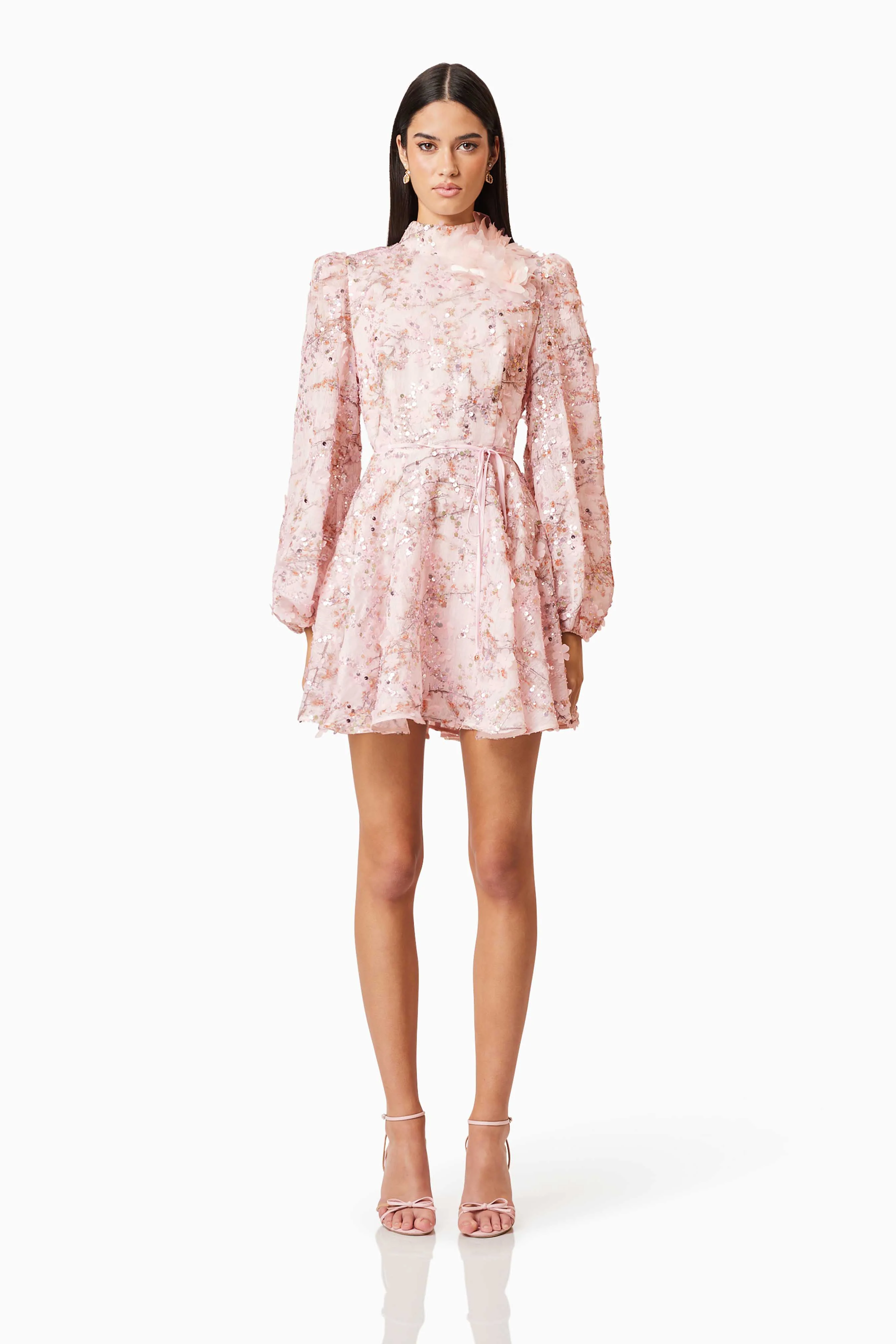 Regina Long Sleeve Dress in Pink