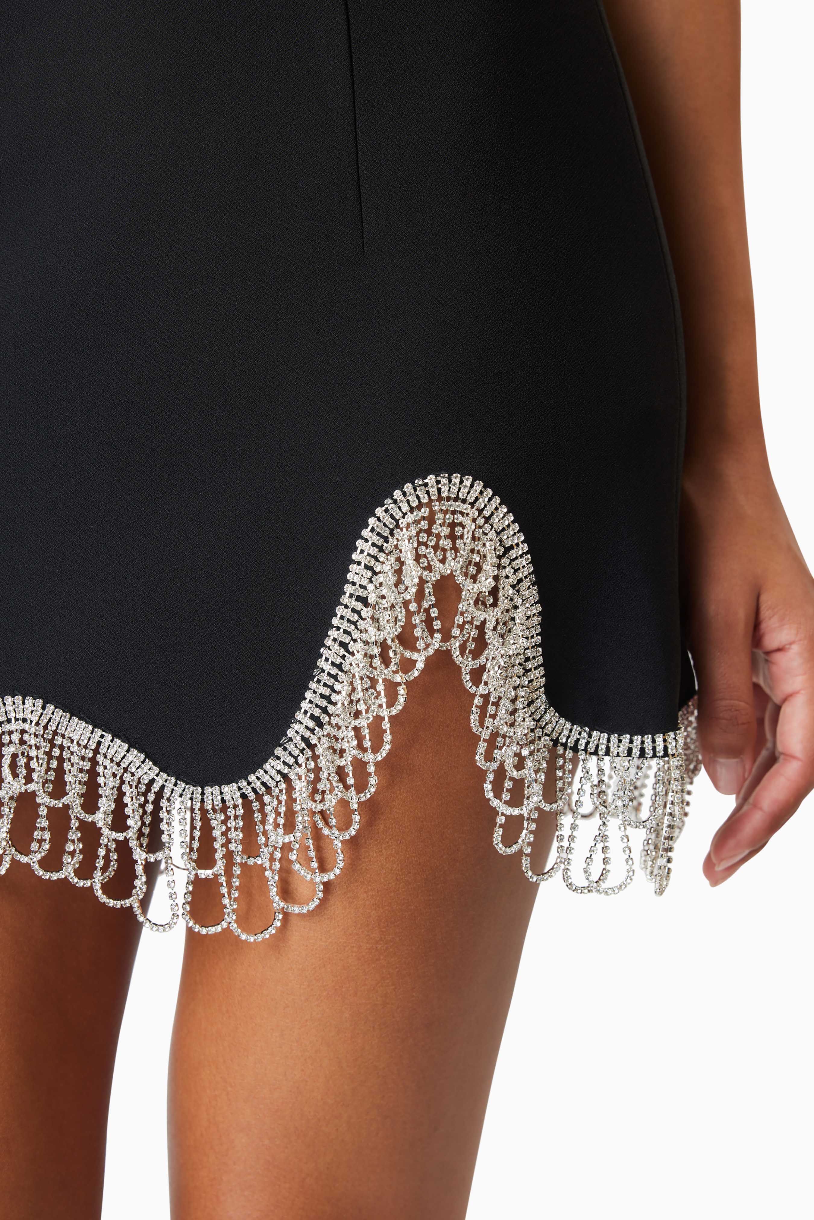 Delia Party Mini Dress In Black