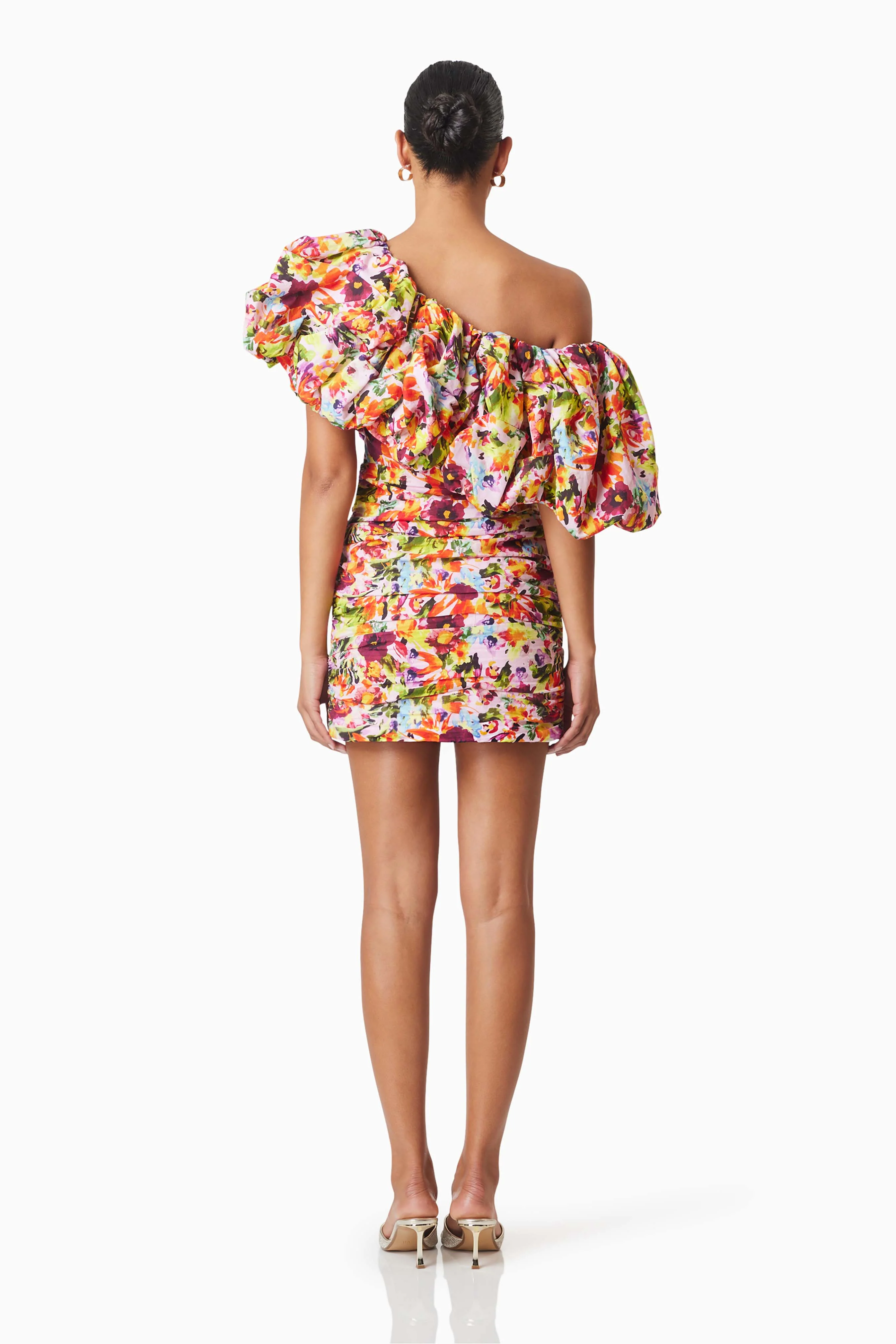 Elira Printed Mini Dress In Florals
