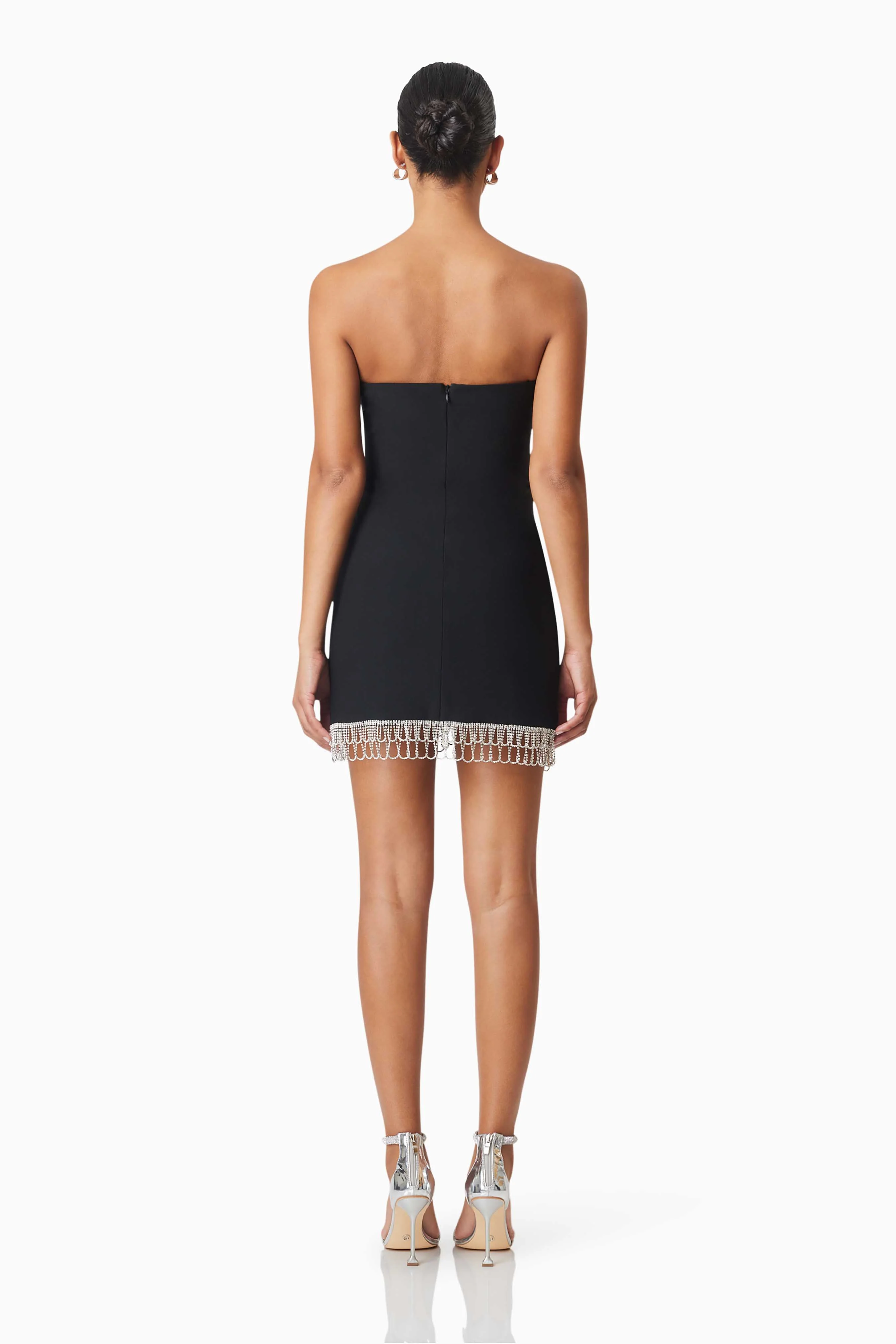 Delia Party Mini Dress In Black