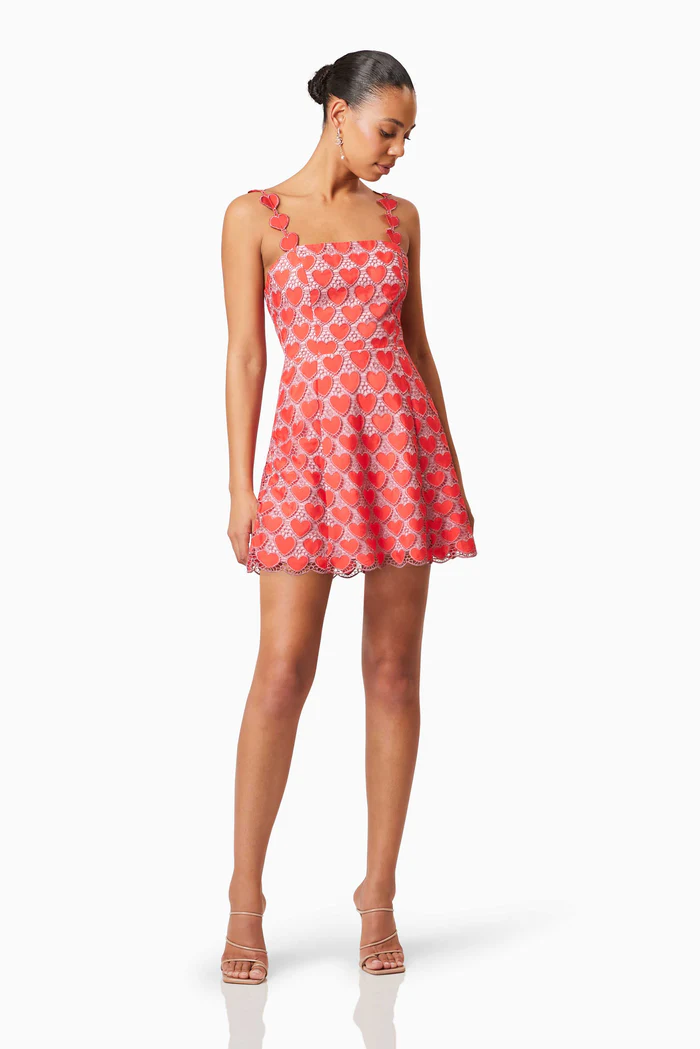 Heartthrob Mini Dress In Red