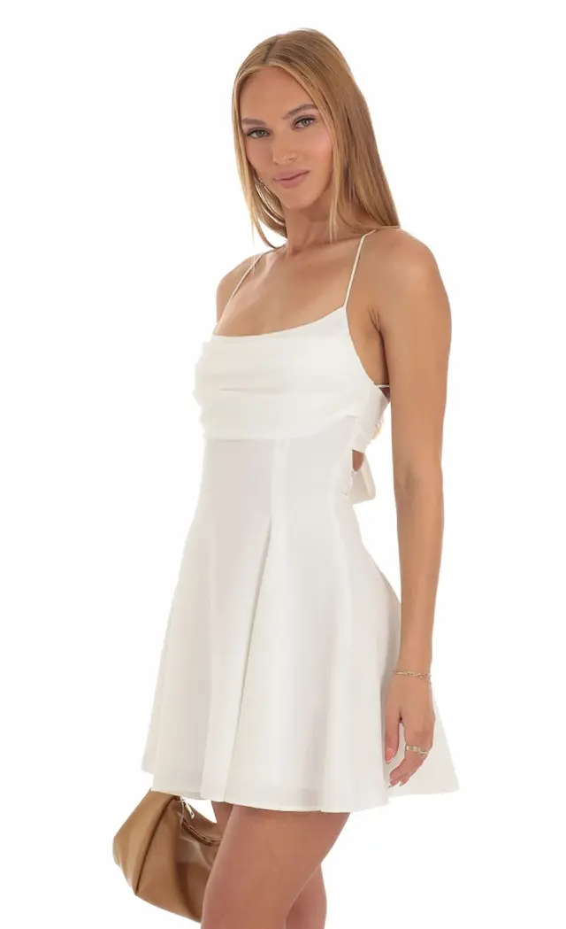 A-Line Dress in White