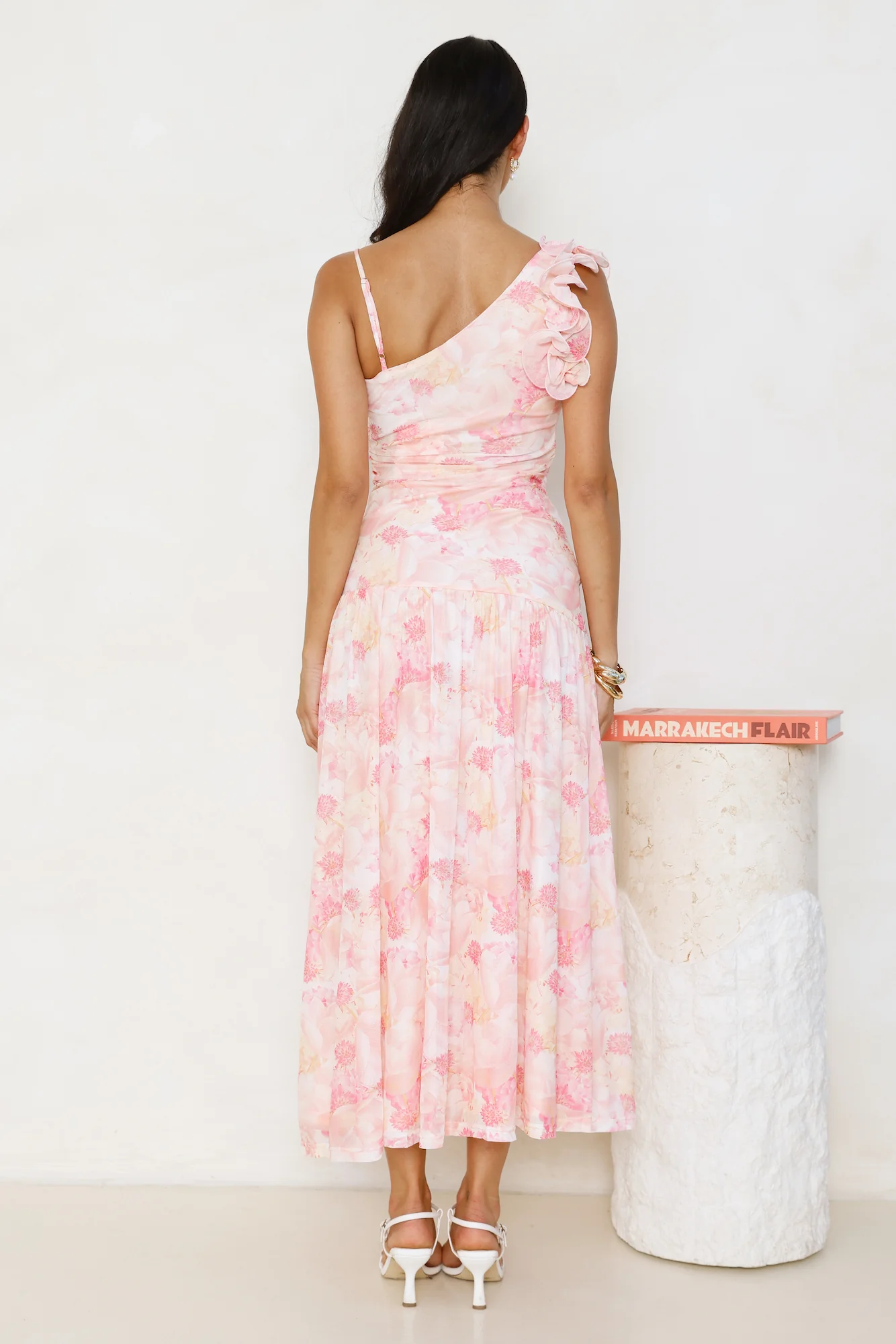 Chic Encounters Mesh Maxi Dress Print