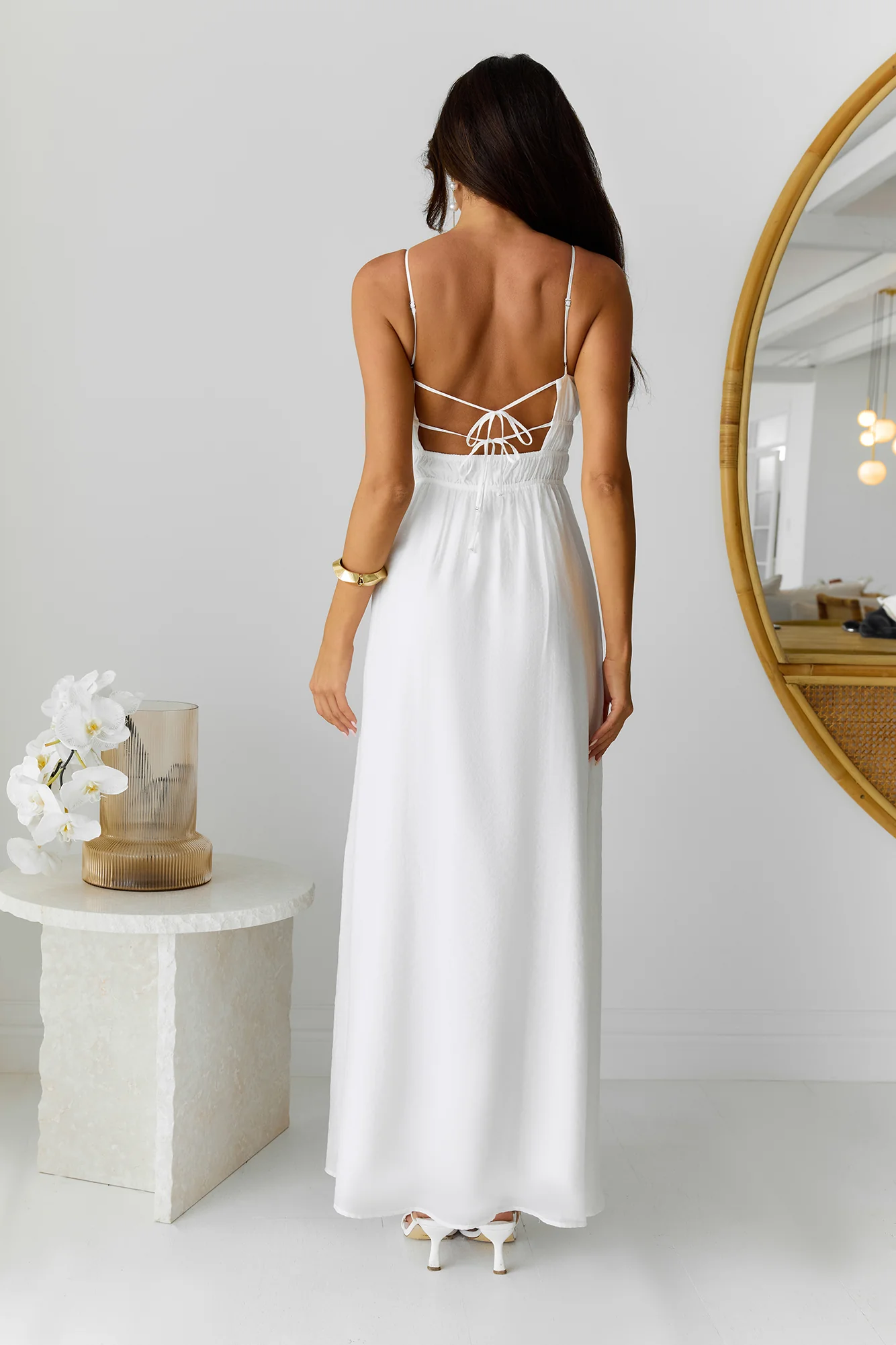 Chic Hideaway Maxi Dress White