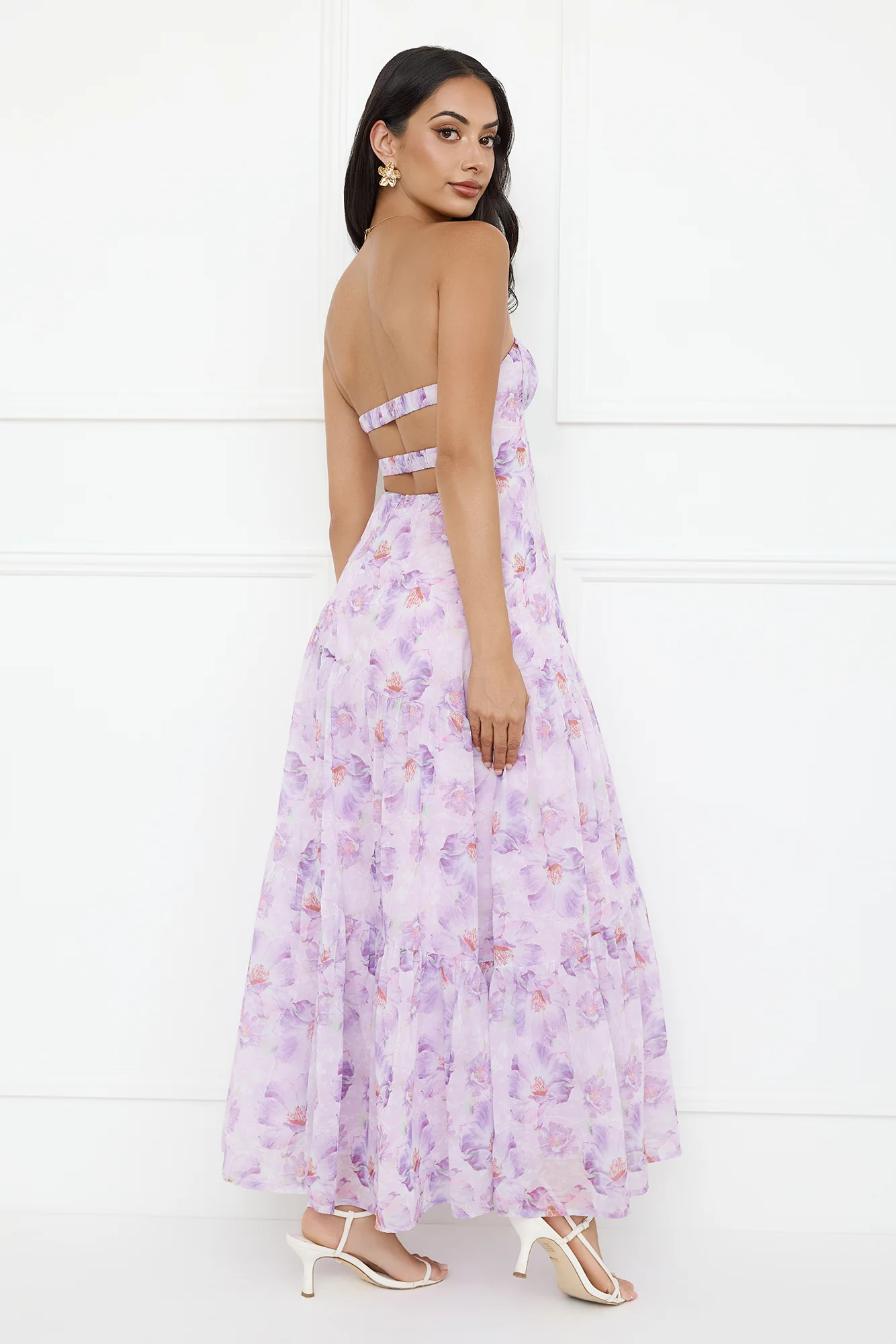 Eliora Strapless Maxi Dress Purple