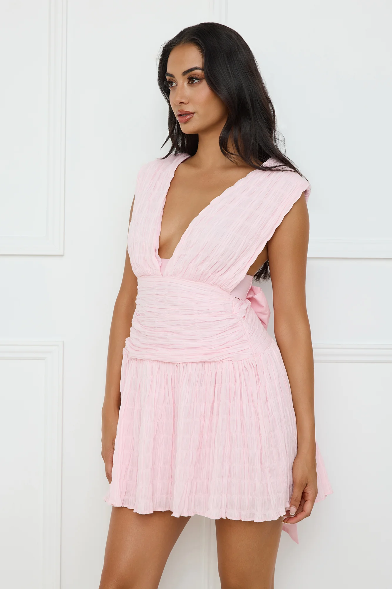 Light And Luxe Mini Dress Pink