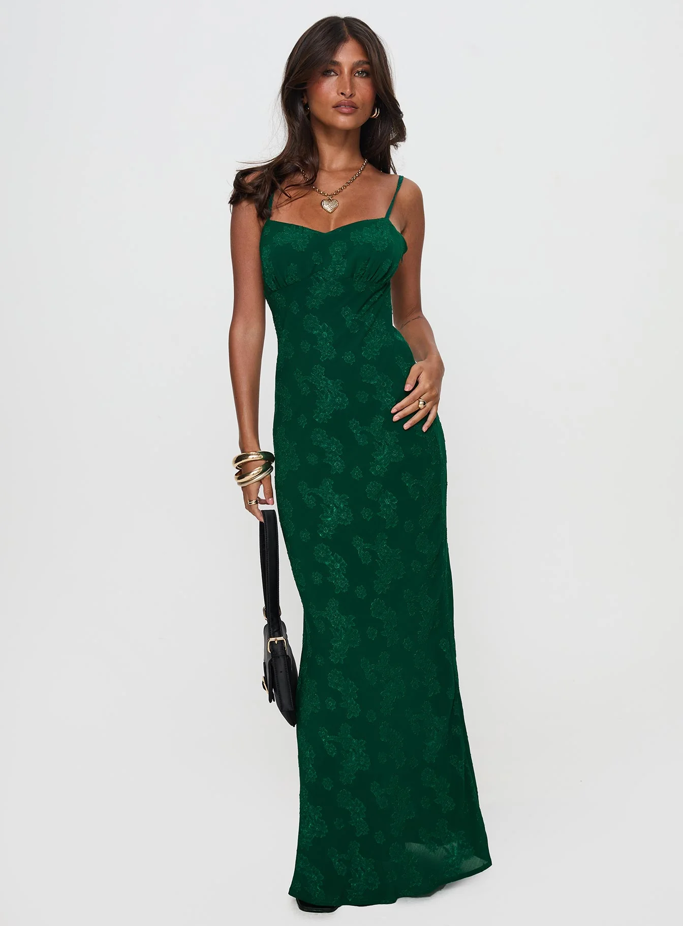 Ginette Maxi Dress Forest Green