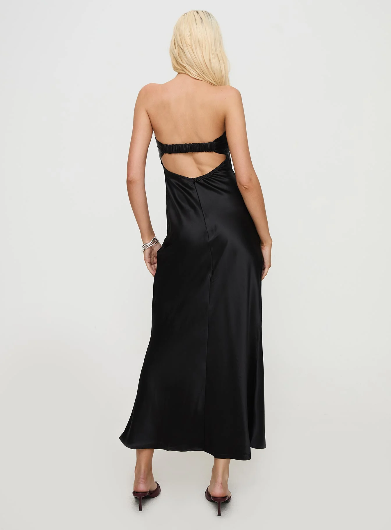 Phillipa Strapless Maxi Dress Black