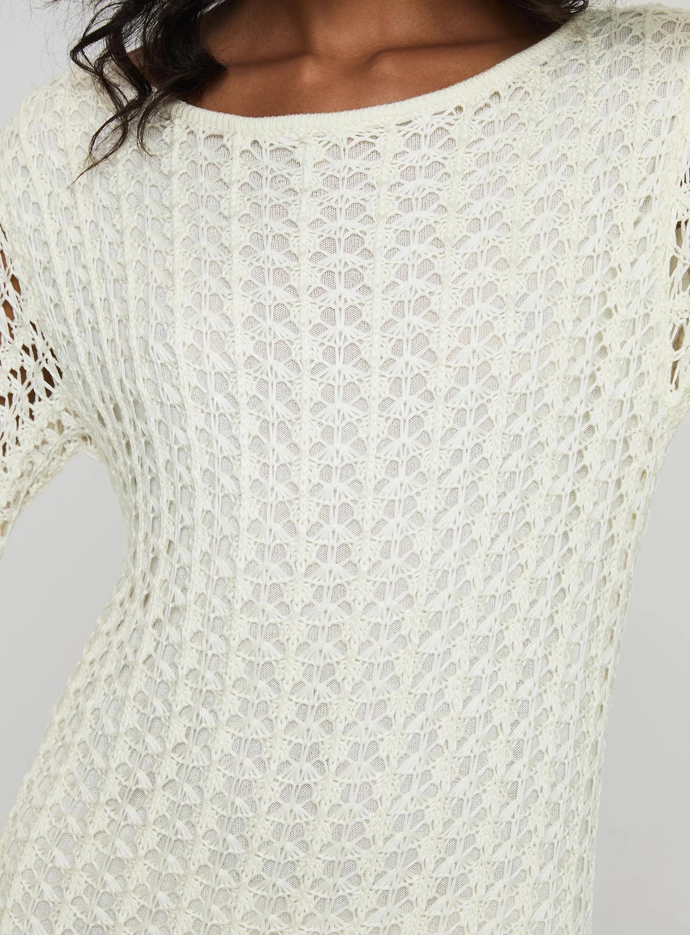 Westy Knit Maxi Dress Cream