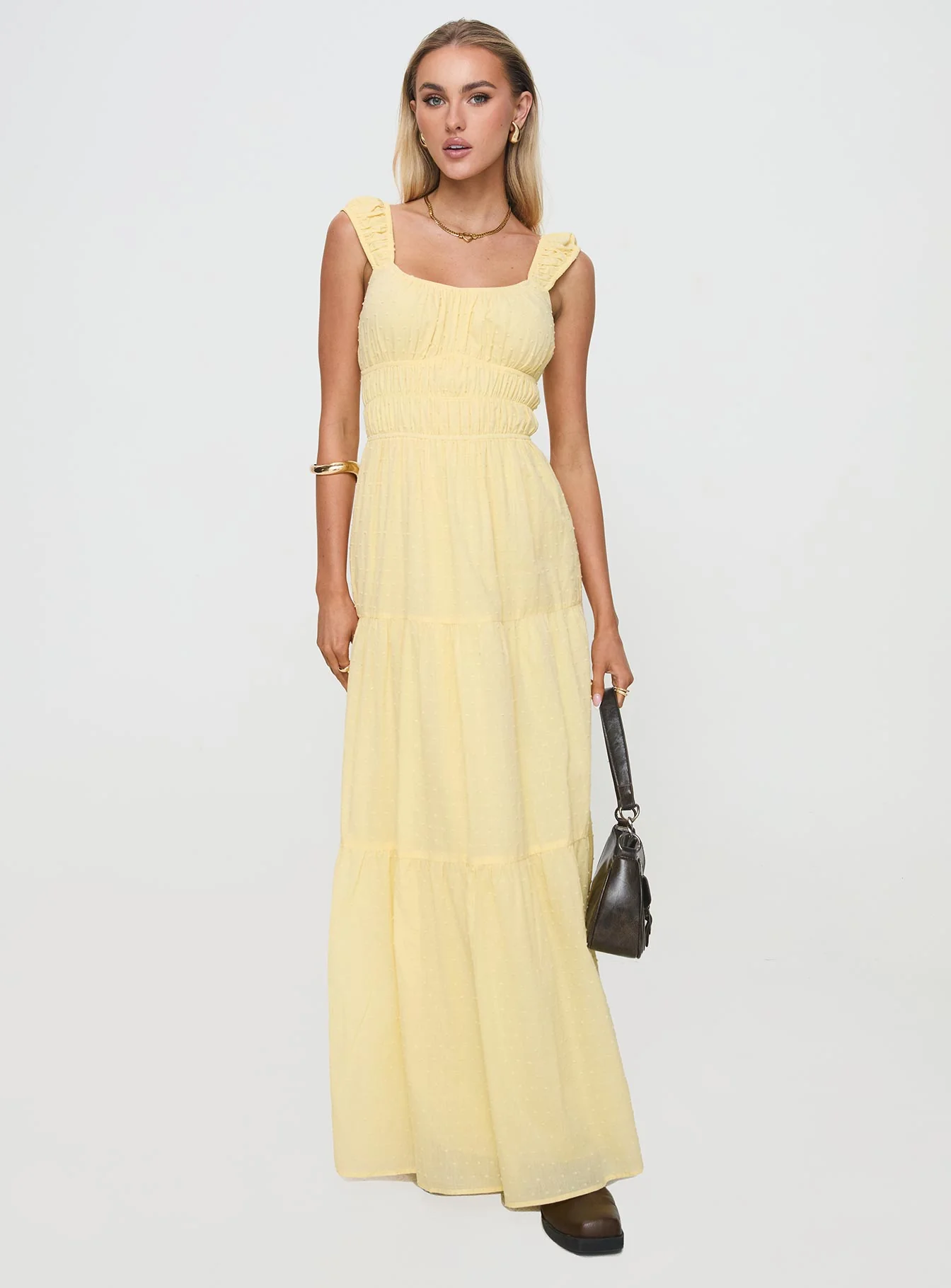 Skieler Maxi Dress Lemon
