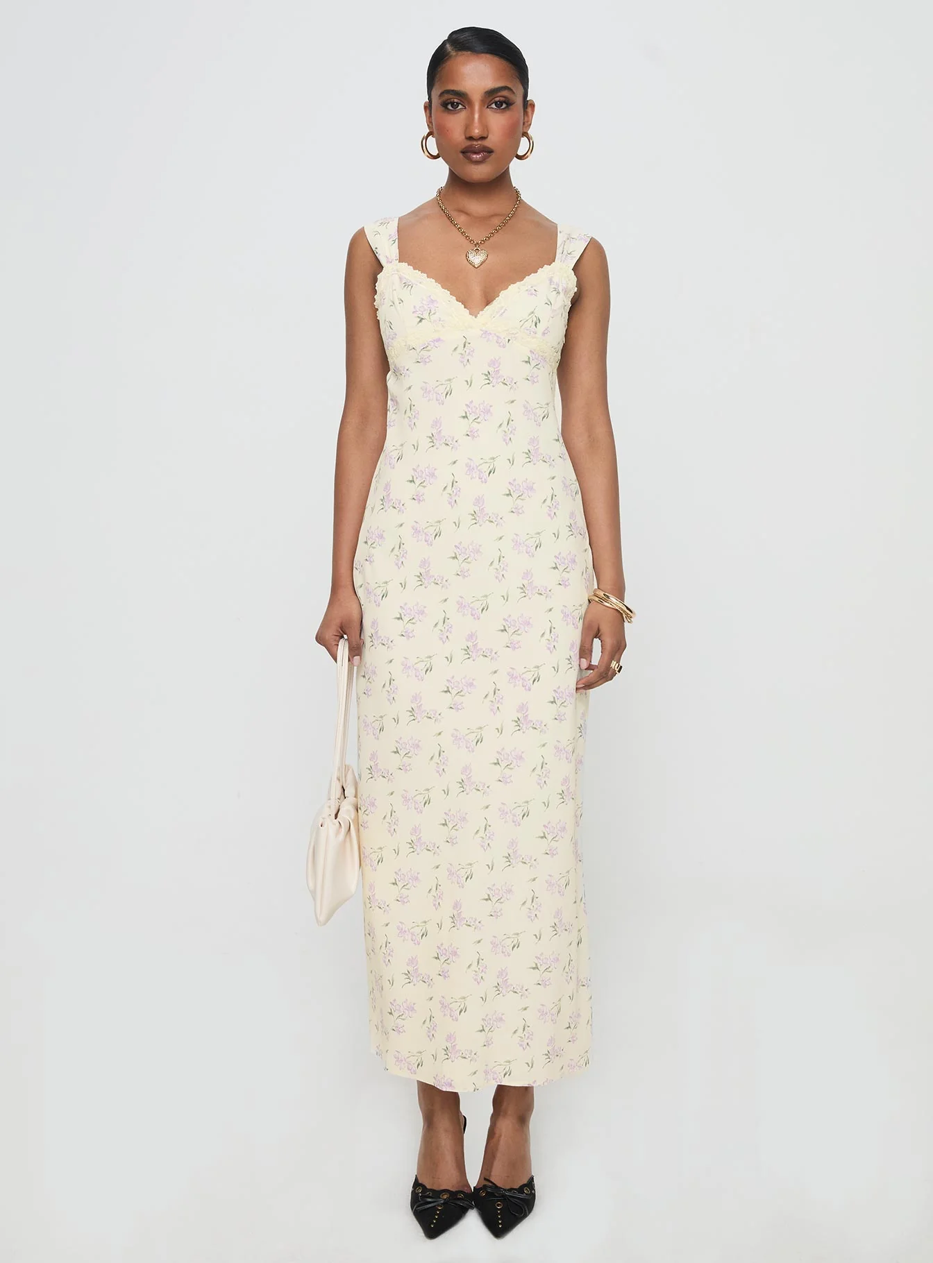Fernwood Maxi Dress Yellow Floral