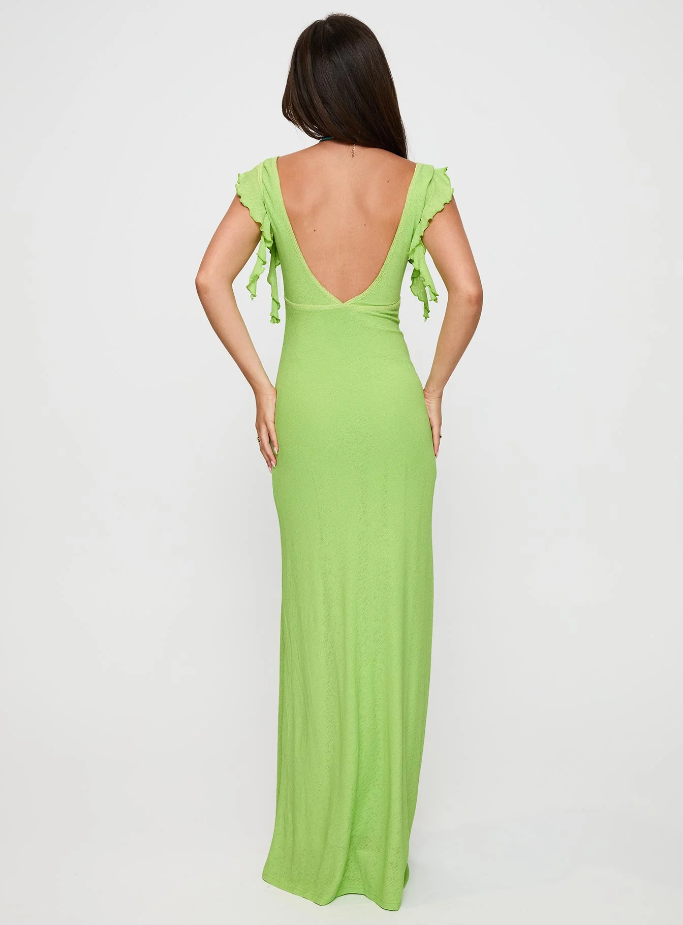 Soleila Maxi Dress Green Tonal