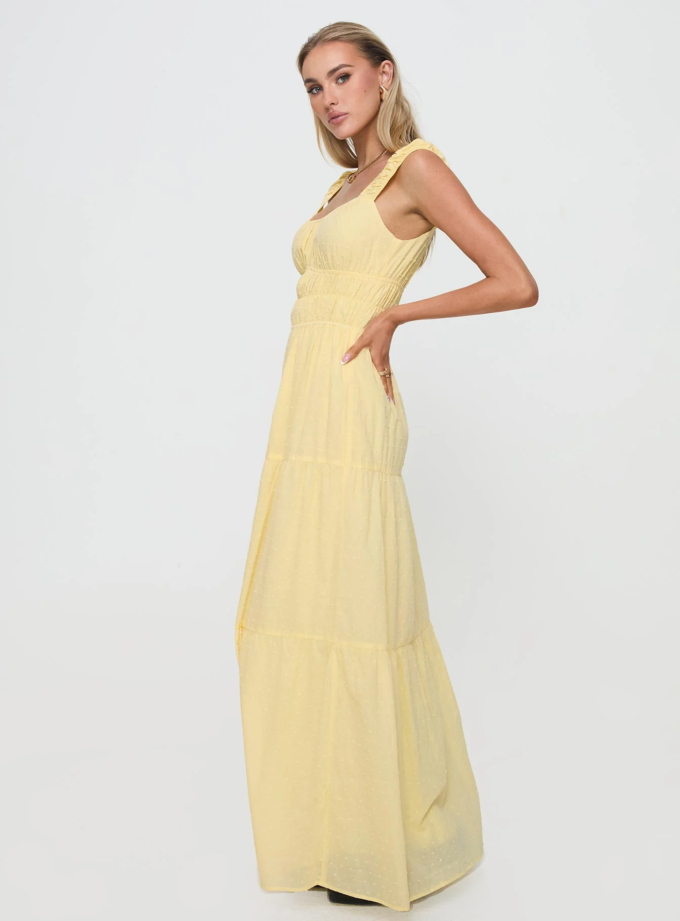 Skieler Maxi Dress Lemon